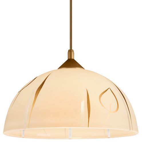 Hängeleuchte Rund Gold Retro Esstisch Glas Lampe