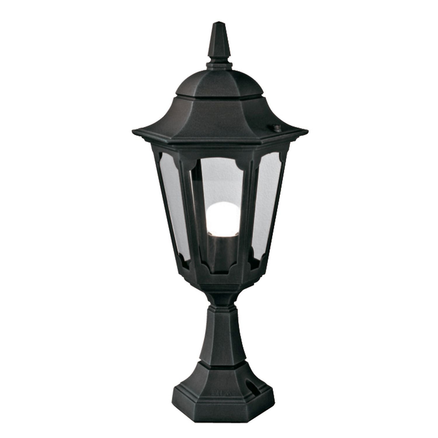 Außenlampe Stehlampe Schwarz H:54cm Garten Weg