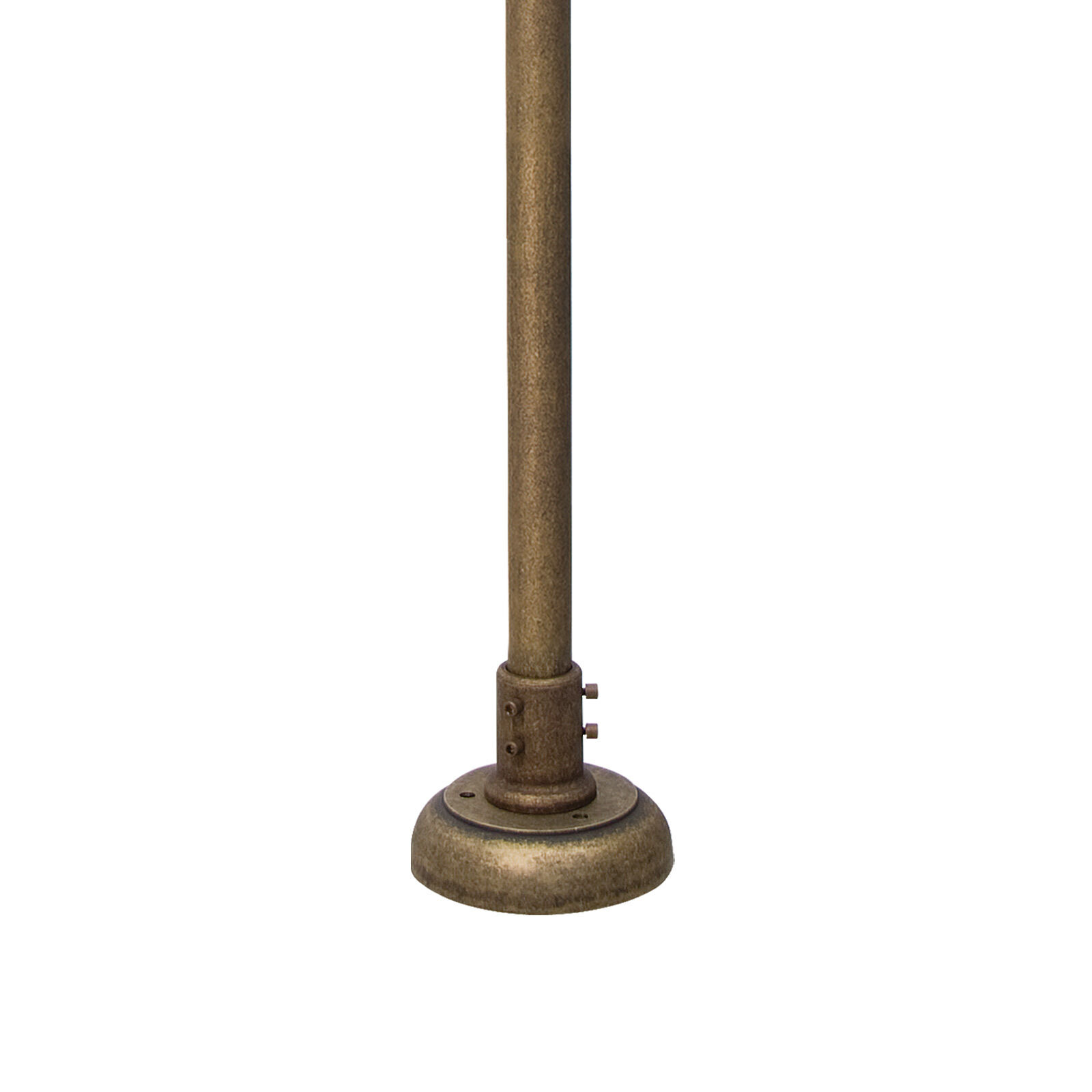Wegeleuchte in Bronze Antik matt IP44 E27 150 cm Messing