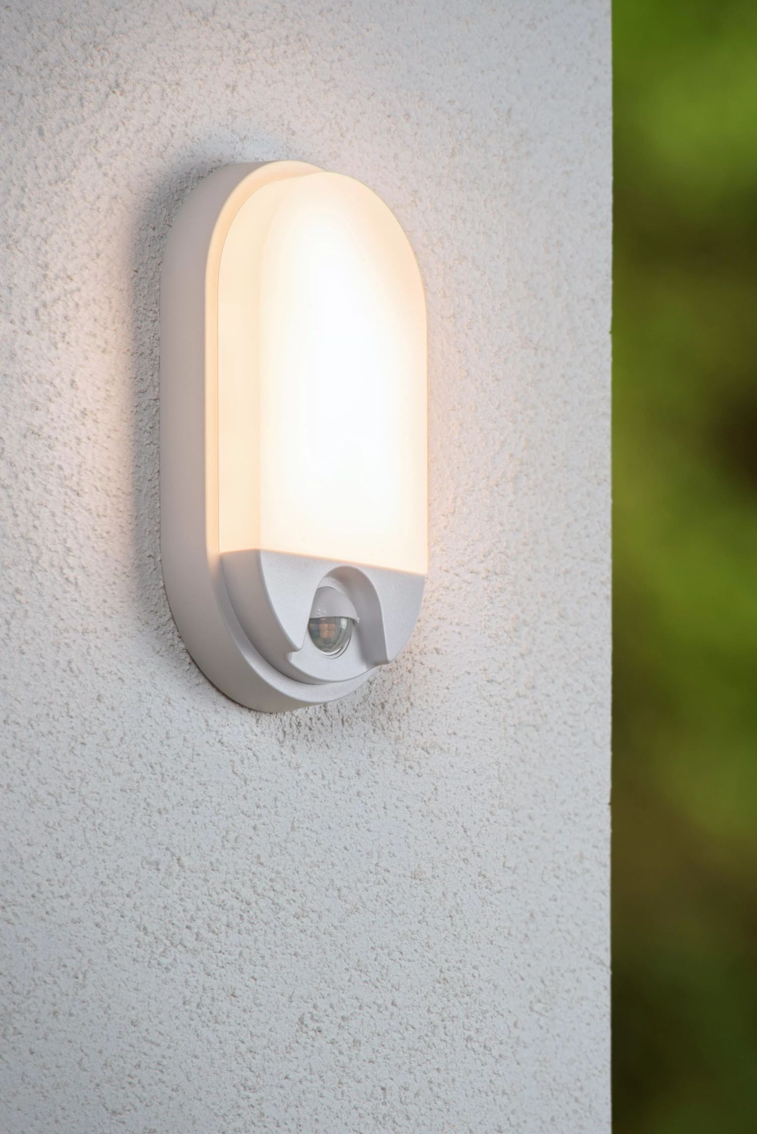 LED Wandleuchte mit Bewegungsmelder Weiß IP54 3000 K