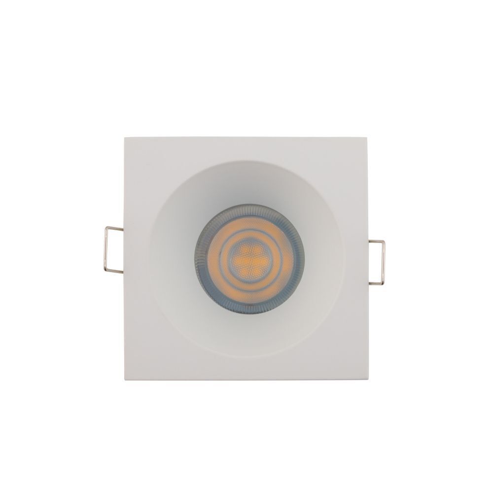 Weißer Einbauspot Aluminium B:8,5cm GU10 Zeitlos
