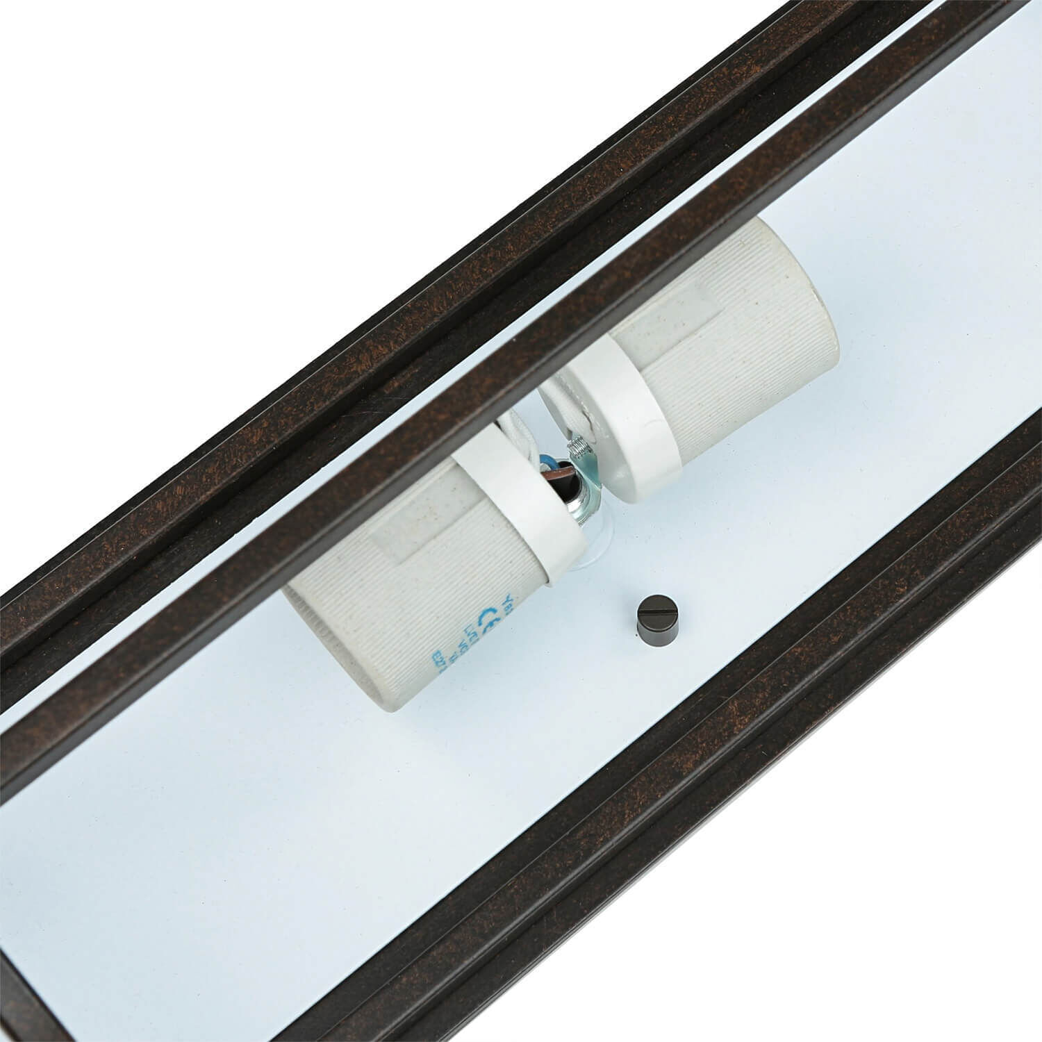 Wandlampe SHOJI Bronze Vintage Leuchte Flur Diele Band, Papier