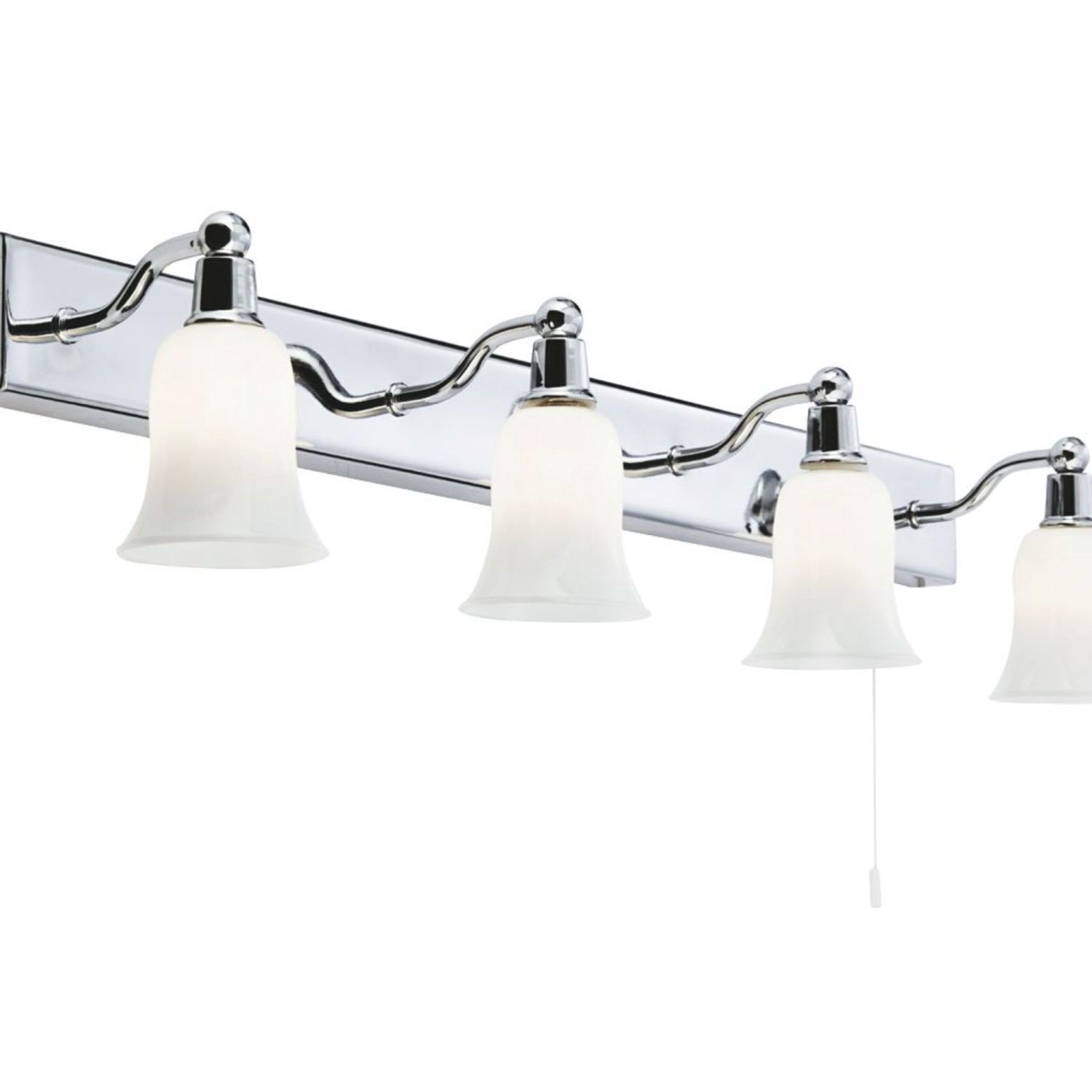 Wandlampe Bad mit Schalter schwenkbar IP44 66 cm lang Leuchte