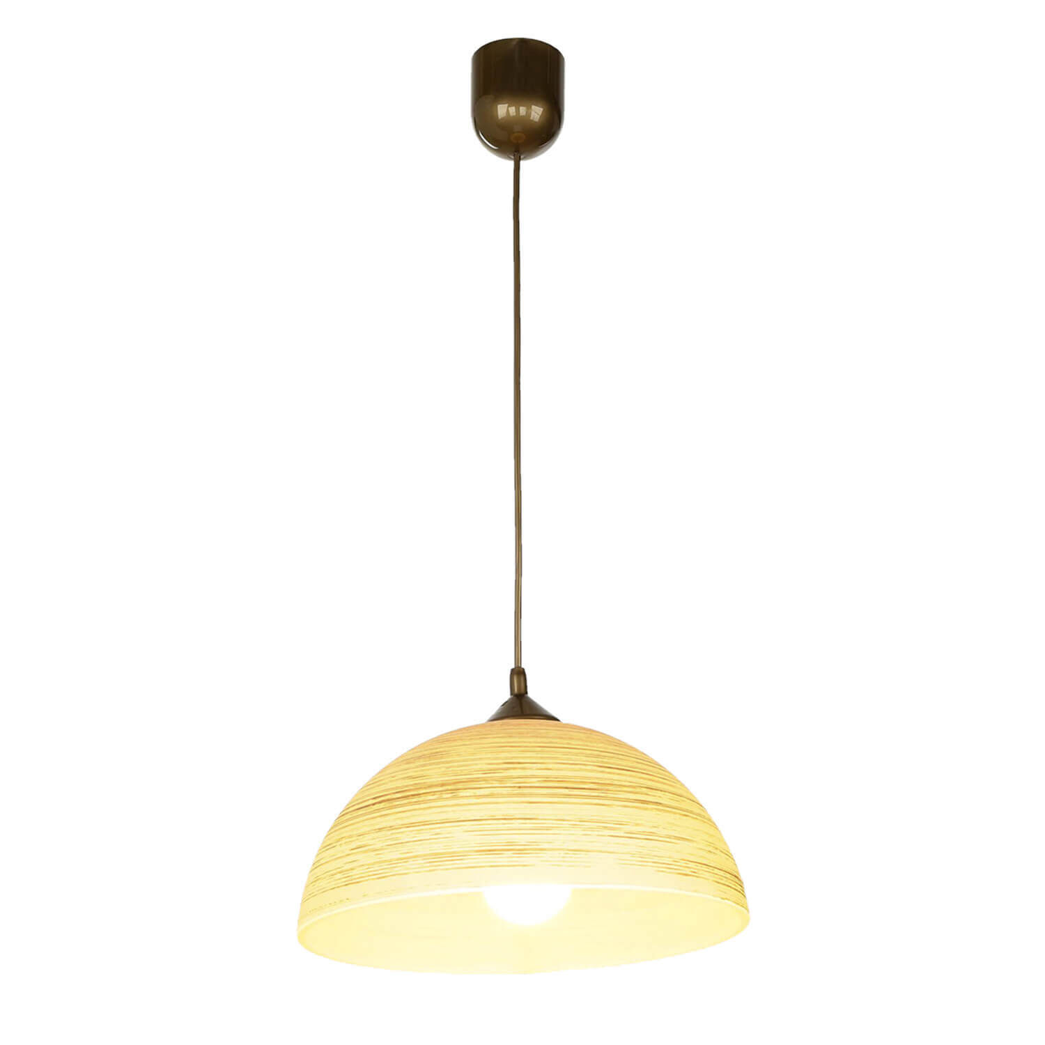 Pendelleuchte FERA Gold Retro rund Esstisch