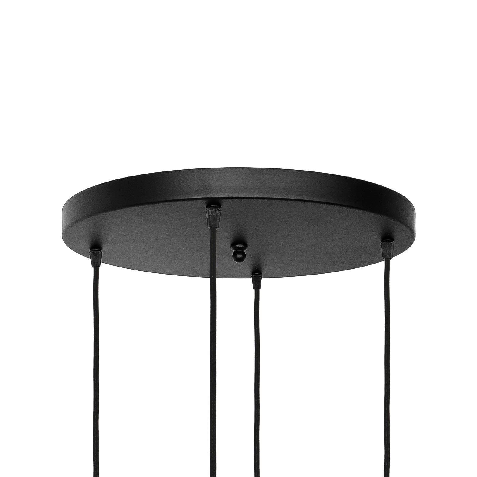 Hängelampe Messing Eisen Glas Ø 49 cm rund 4x E27 Esszimmer