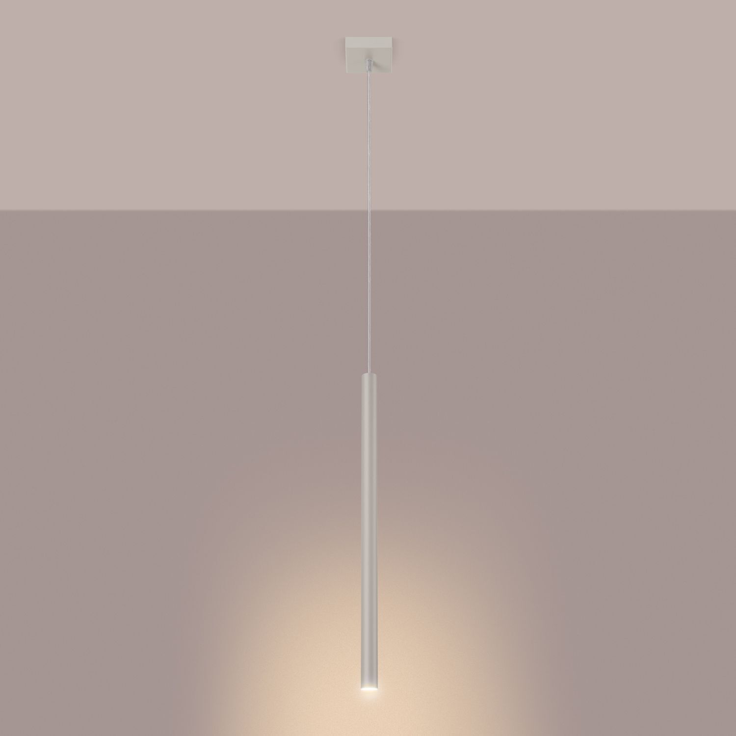 Pendelleuchte, hängende Lampe, LED-Röhre, lineare Beleuchtung, neutrale Farbe