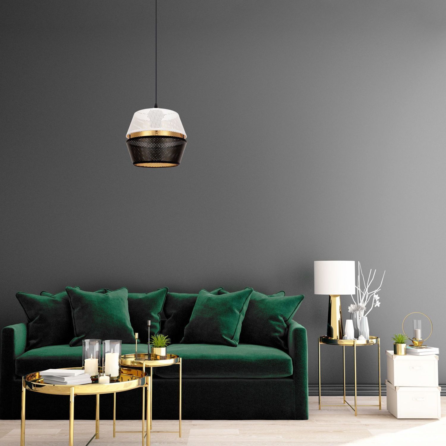 Wohnzimmer, Lampe, Couch, Tabelle, Innenarchitektur