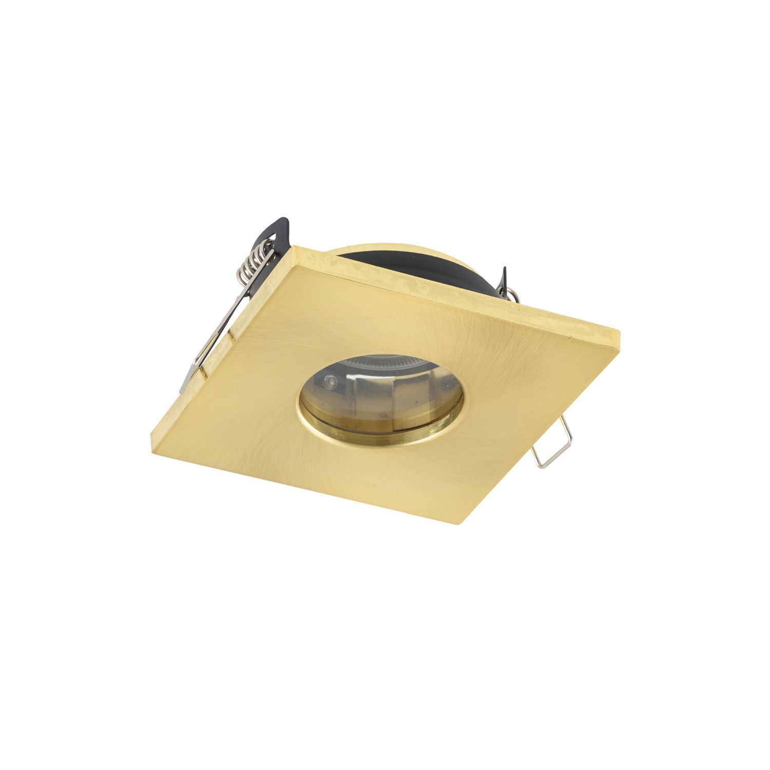 Einbauspot in Messing Aluminium Glas B:8,5 cm IP44 GU10 Deckenleuchte