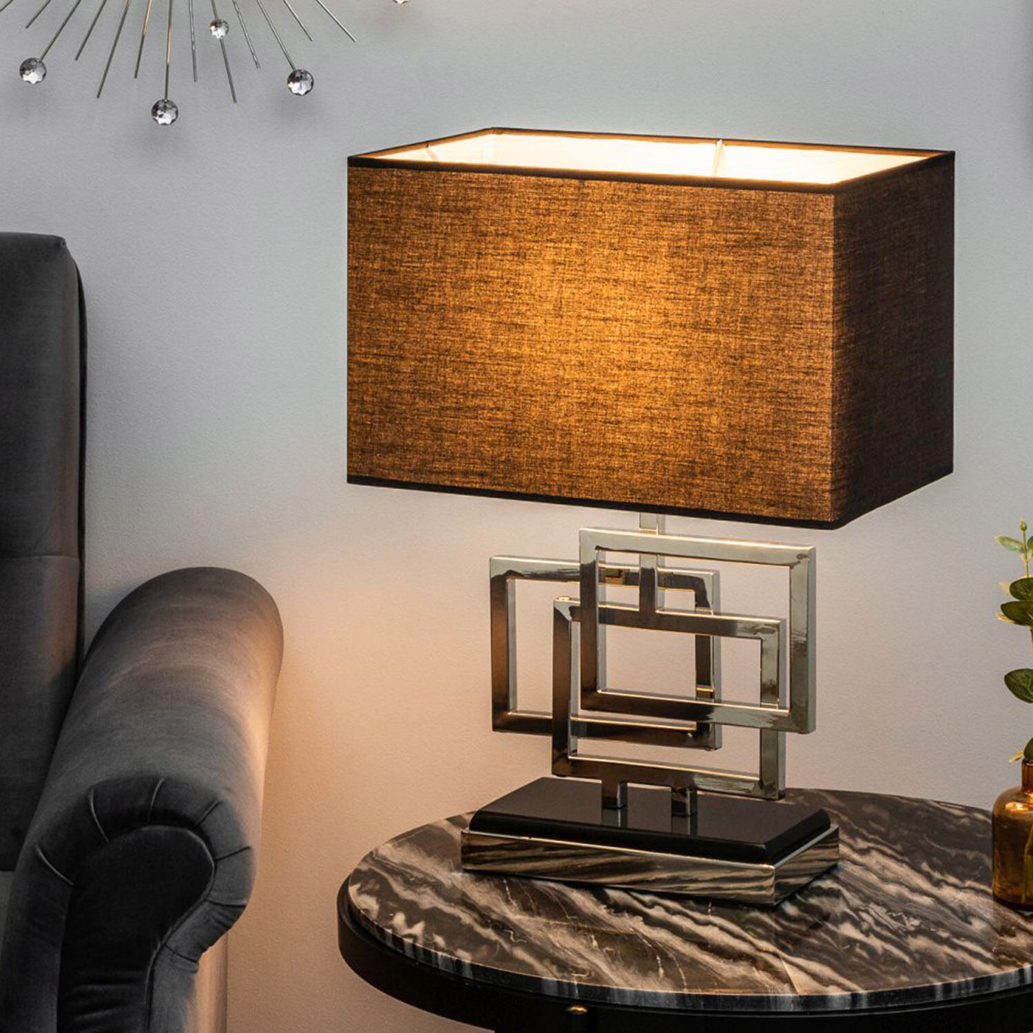 Lampe, Tischlampe, Schreibtisch, Tabelle, Couch