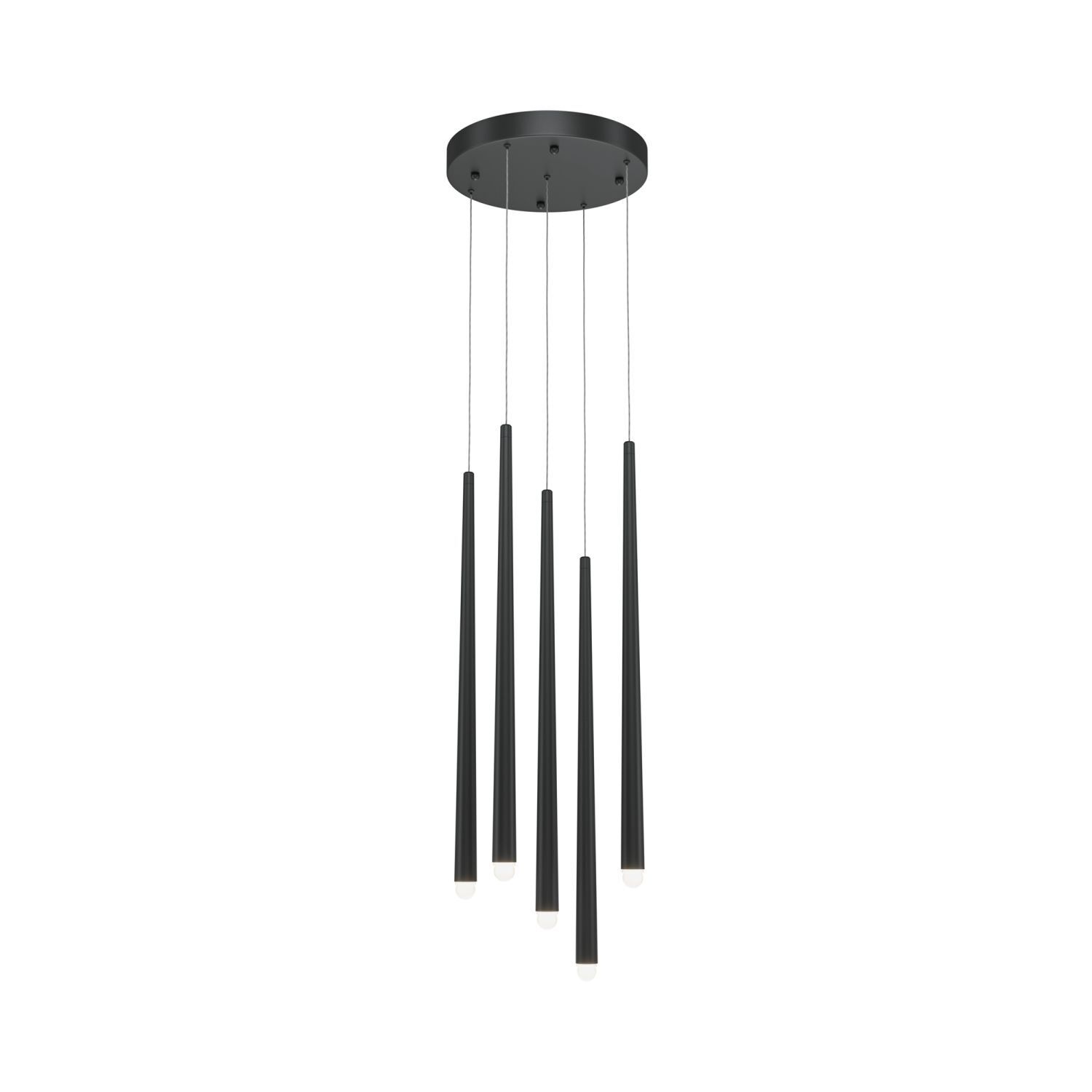 LED Hängelampe Aluminium B: 32 cm H: max. 369,3 cm rund