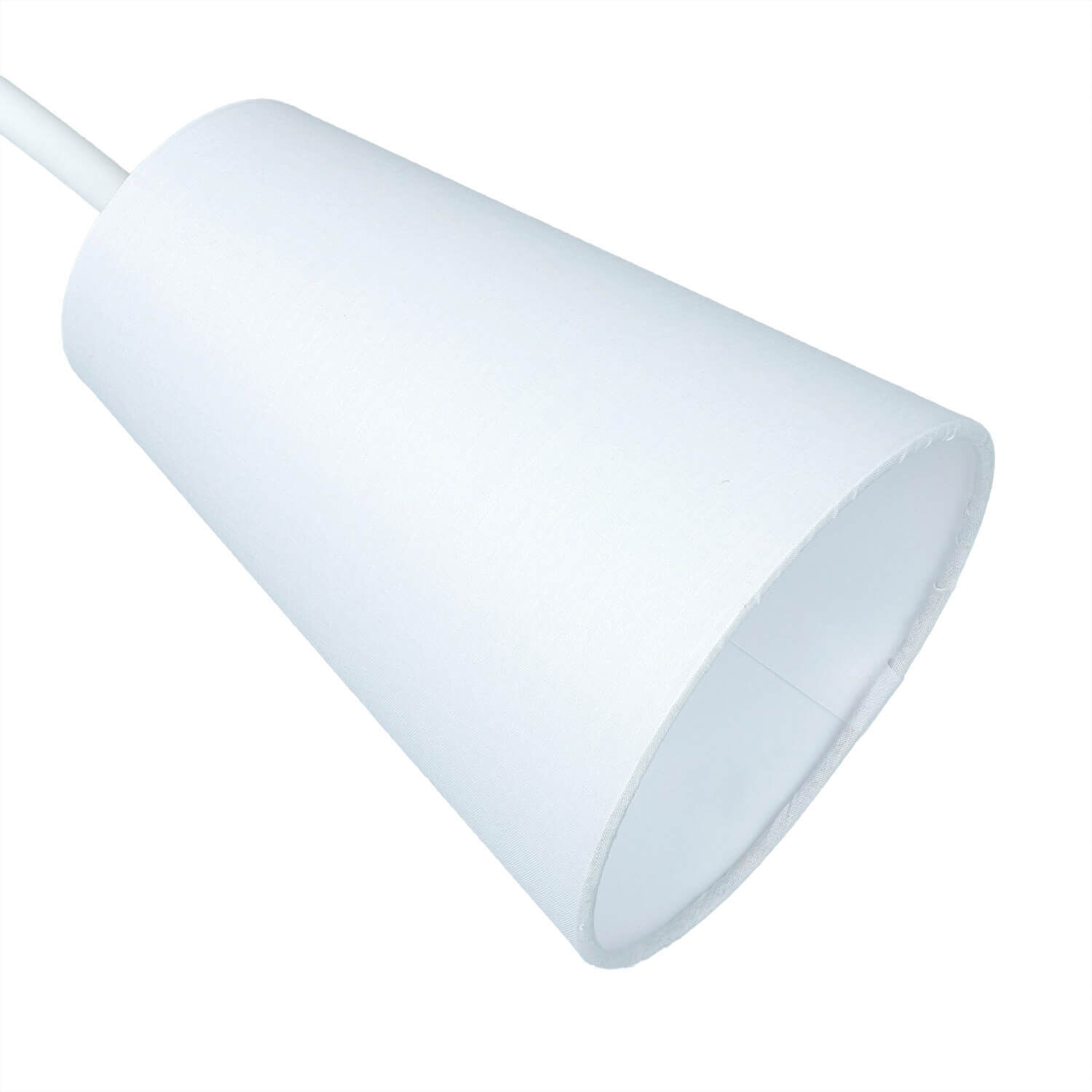 Verstellbare Wandlampe Weiß Ø13cm mit Schalter Lampe, Lampenschirm, Beleuchtung