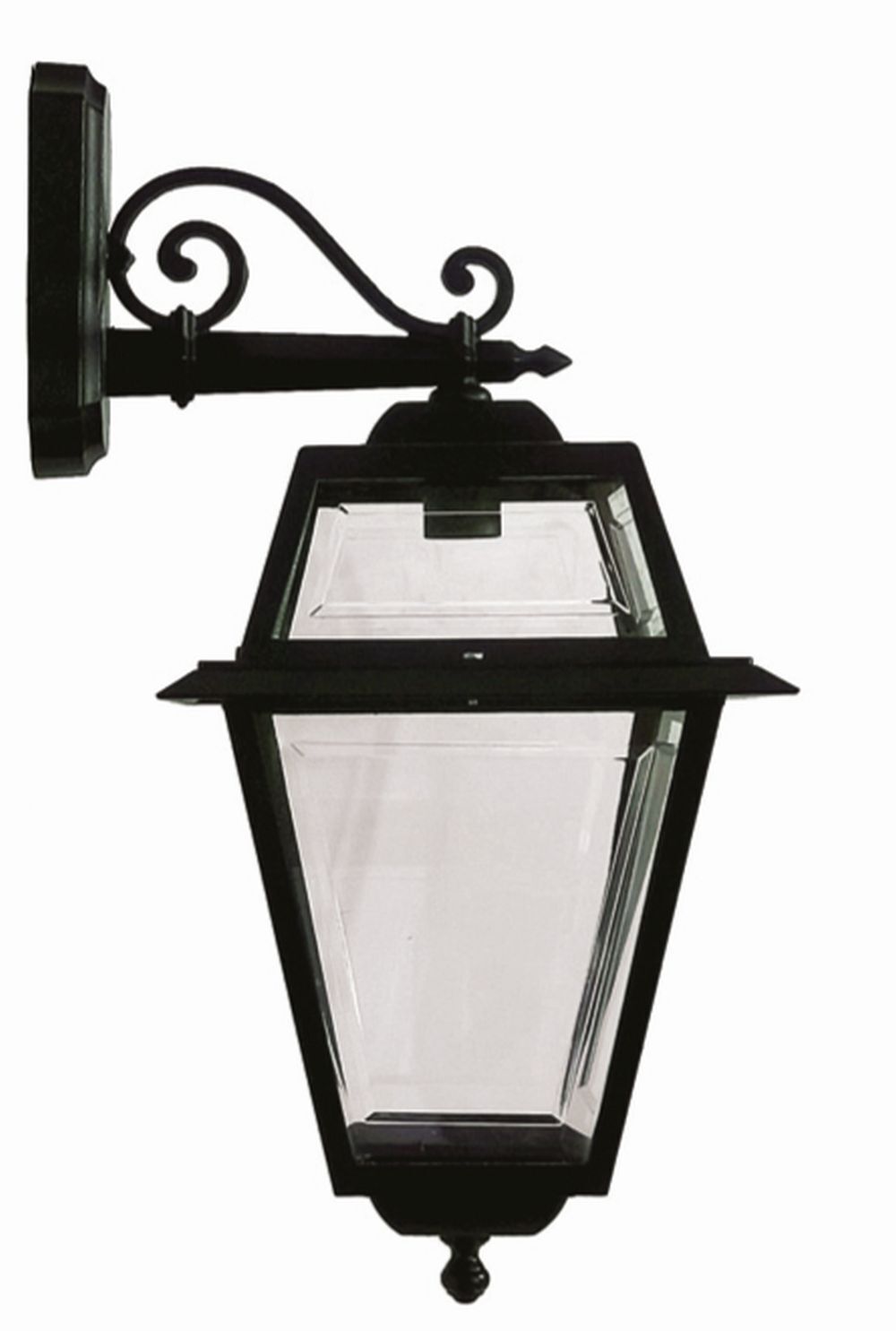 Rustikale Außenleuchte Schwarz IP44 E27 H:62cm groß