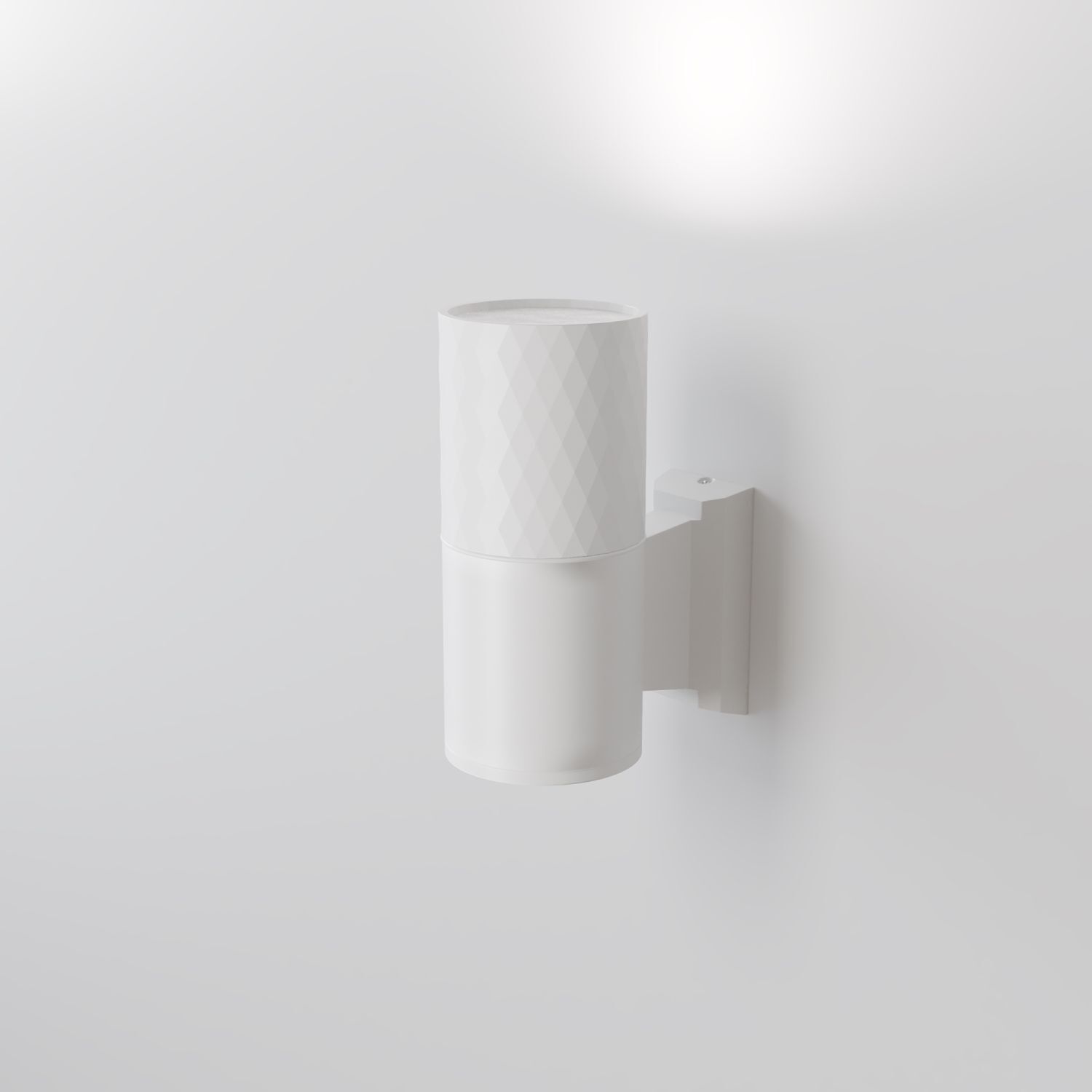 Außenlampe Wand Aluminium Glas GU10 IP54 14,5 cm hoch