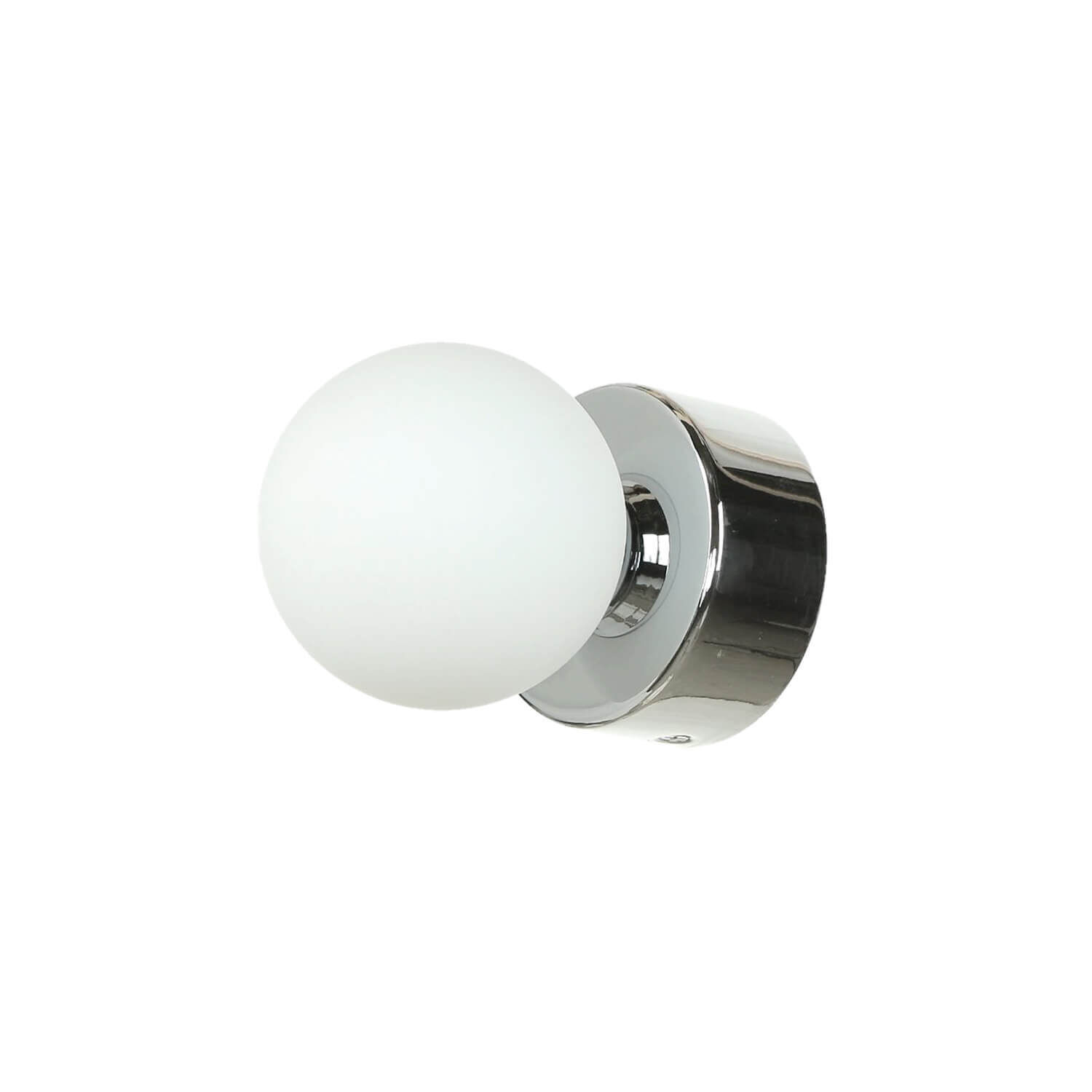 Wandlampe Bad IP44 rund in Chrom Ø7,5cm Licht