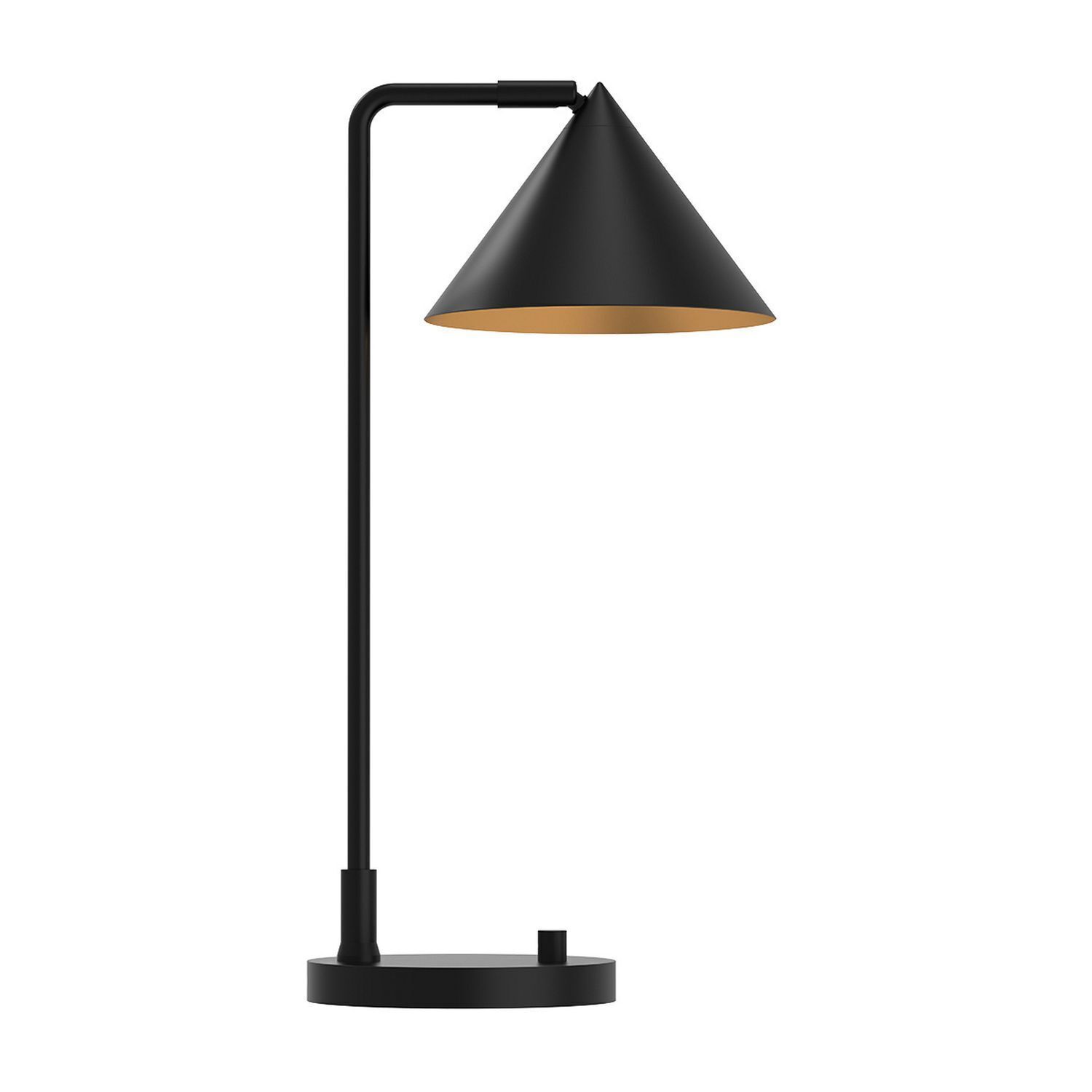 Schreibtischlampe Metall 51 cm hoch Schwarz verstellbar Lampe, Tischlampe, Lampenschirm