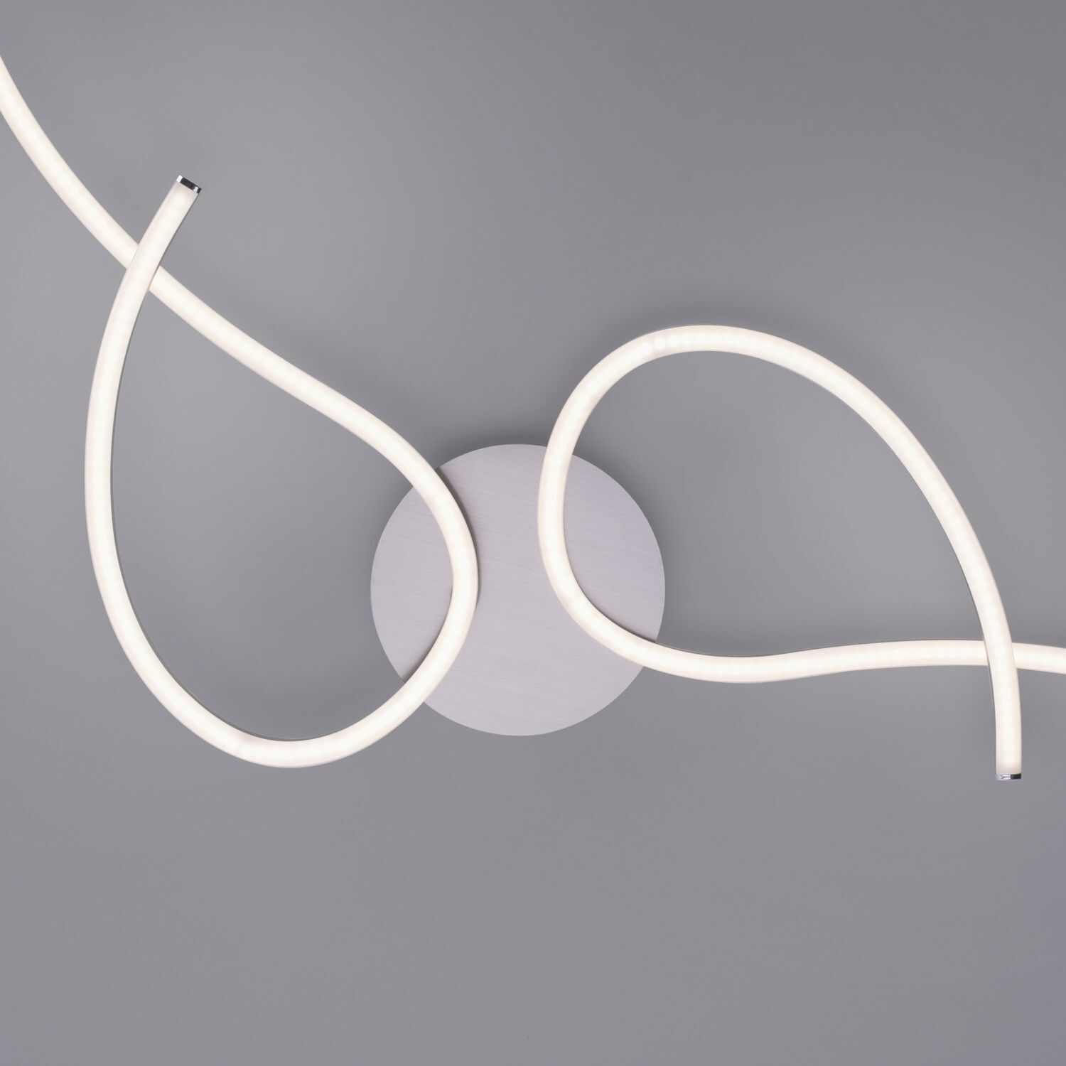 LED Deckenleuchte flexibel Stahl Metall warmweiß 14 W Deckenleuchte, Knoten