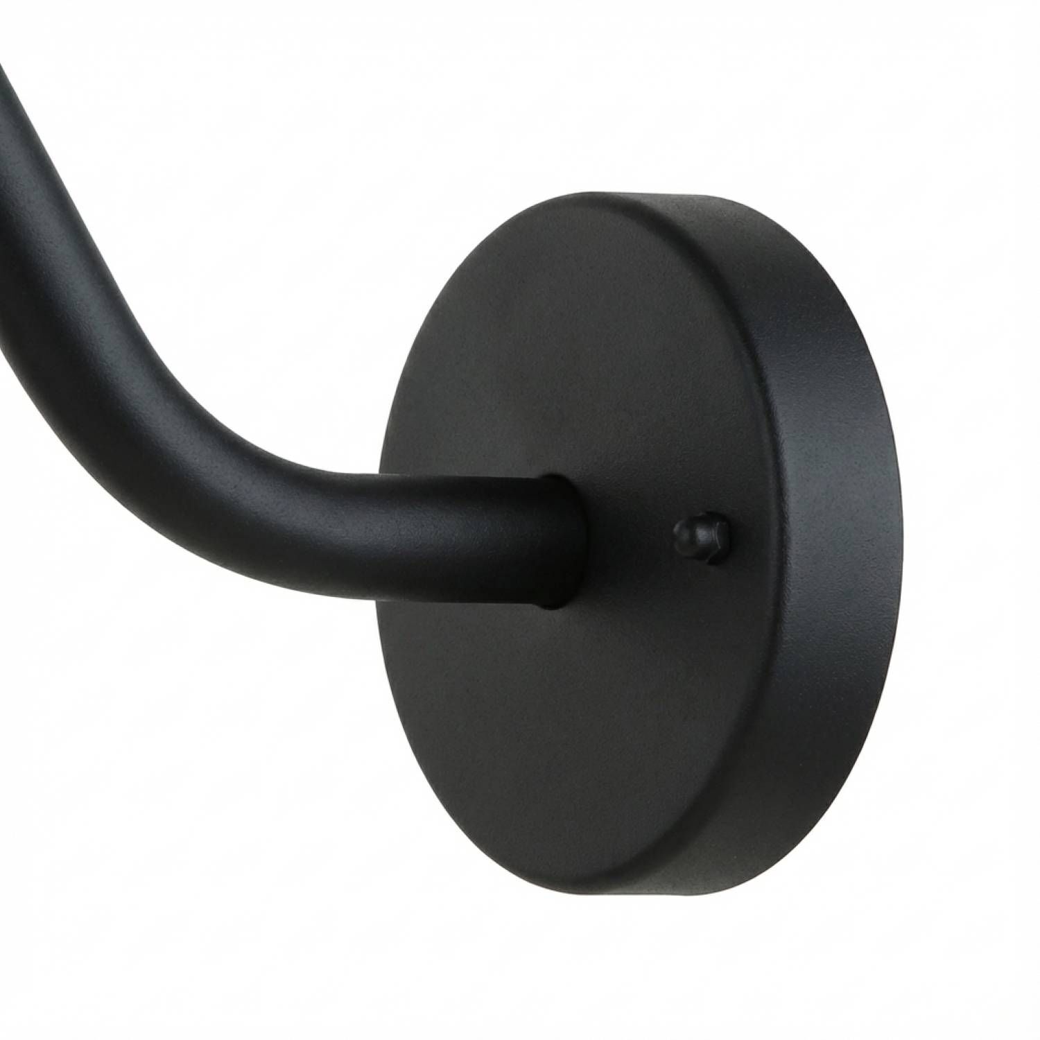 Wandhalter, Haken, Rundkopf, matte, Montageplatte