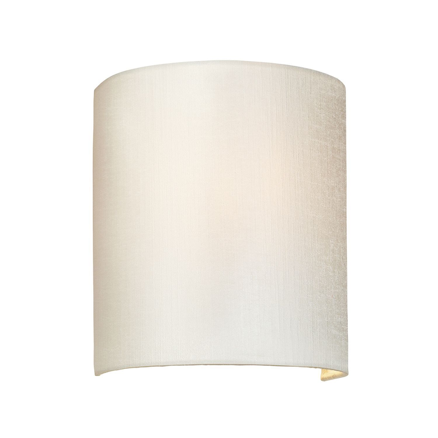 Wandlampe Stoff Up Down Creme Chrom Flur Schlafzimmer
