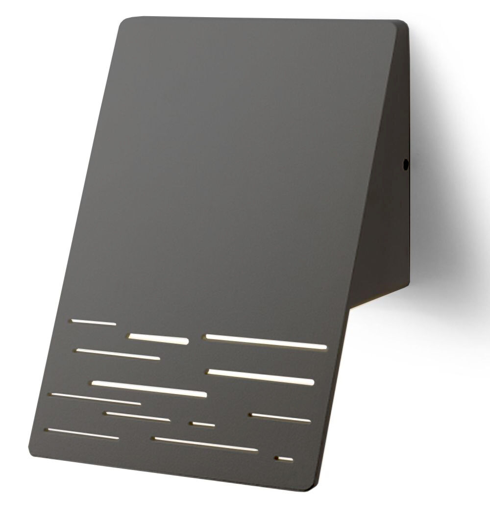 LED Wandleuchte außen Aluminium Glas IP44 B: 15 cm Moebel