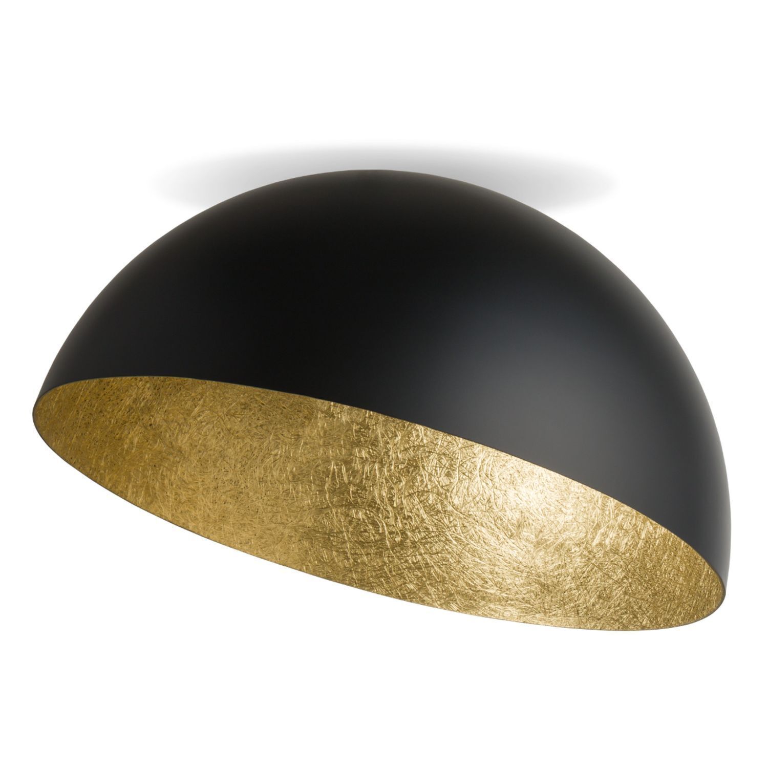 Große Deckenlampe Gold Schwarz rund Ø90 cm E27 Loft Lampe, Deckenleuchte