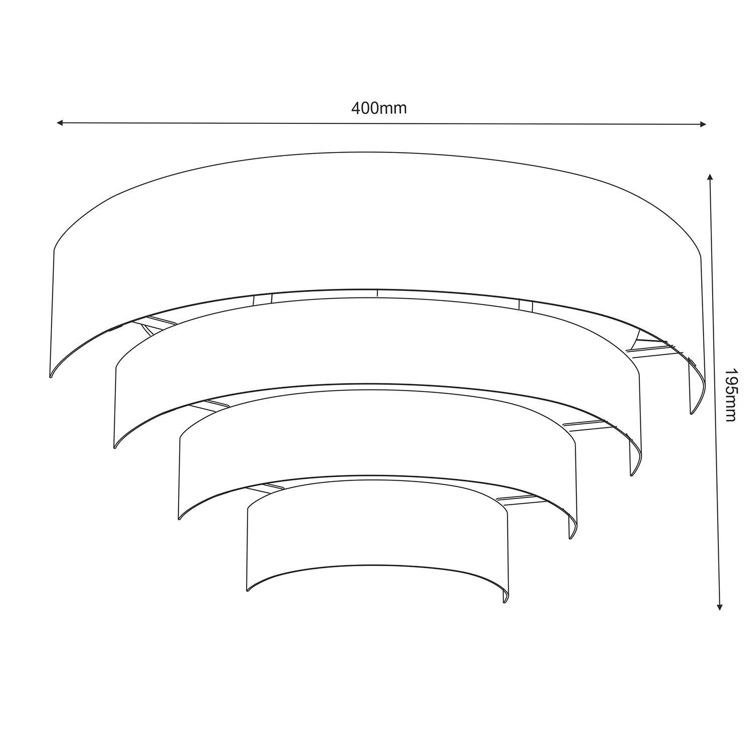Wandlampe Metall Dunkelgrau B:40 cm E27 2-flmg indirekt