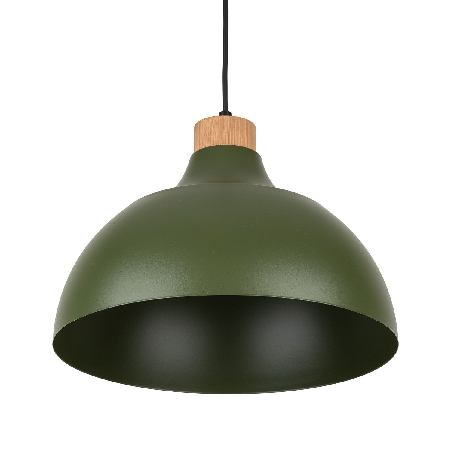 Hängeleuchte Metall Grün Retro Ø 34 cm verstellbar E27