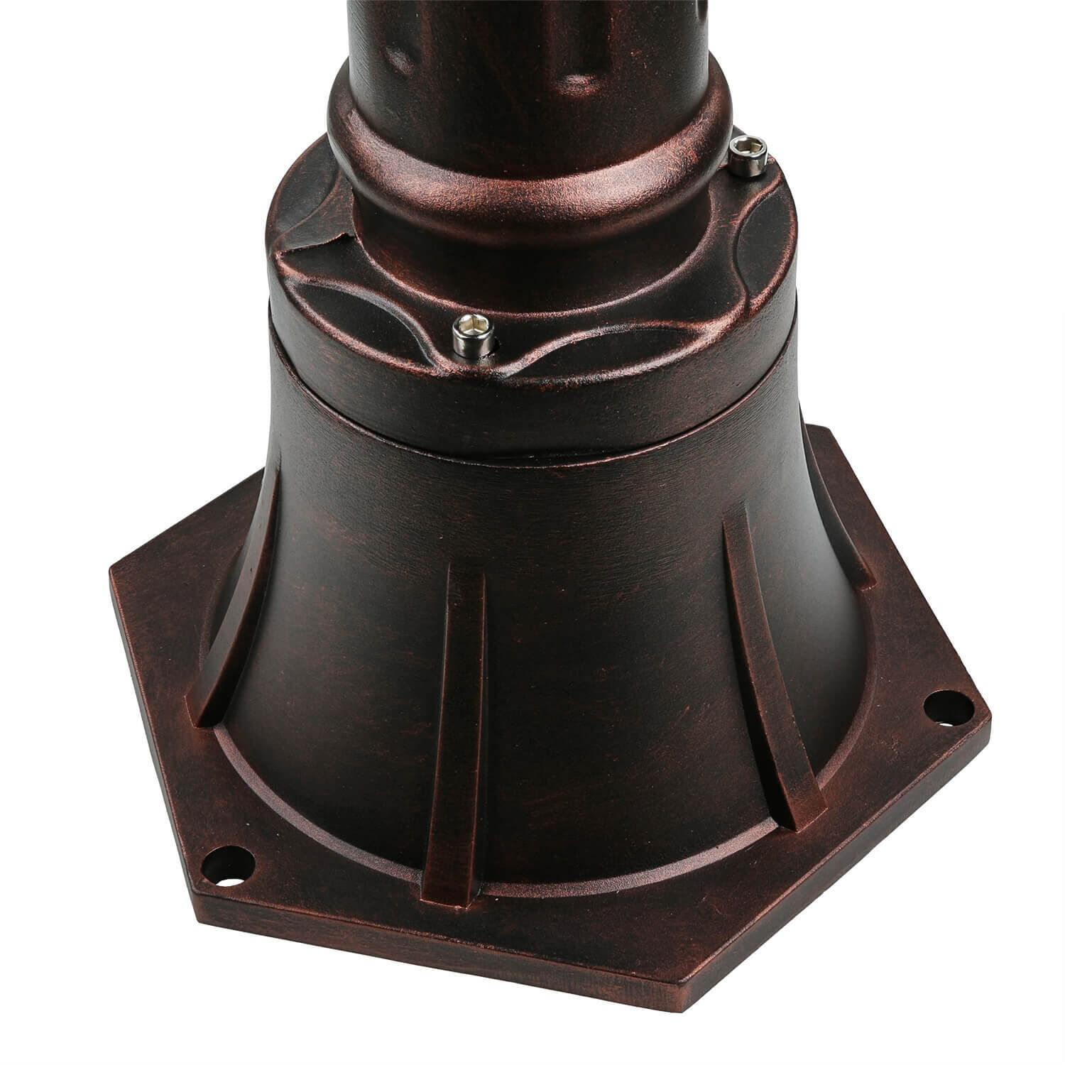 Außen Stehlampe Bronze Antik Ornament Glas E27 AMUR Munition, Granate, Waffe, Elektronik, Sprecher