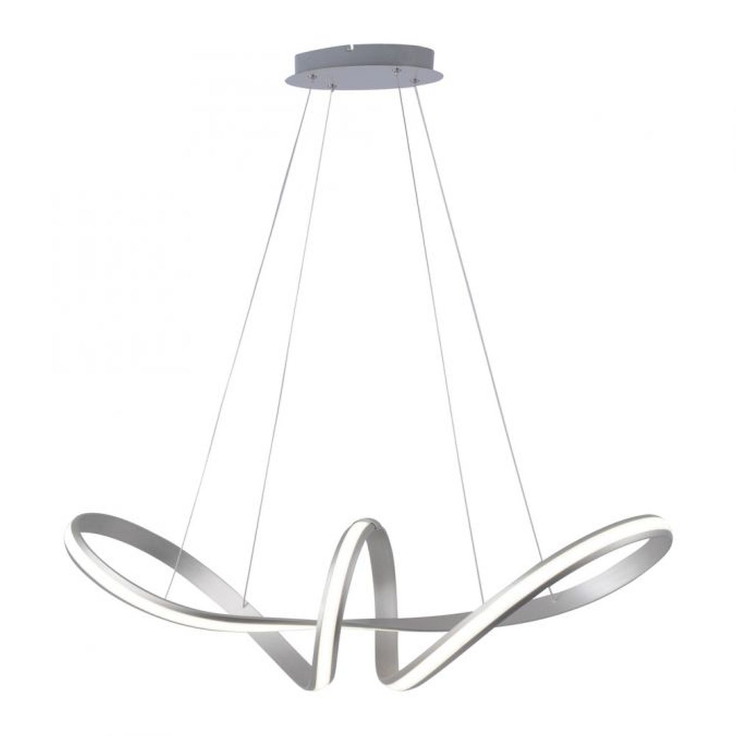 Stilvolle LED Hängelampe in Stahl L:91 cm 39 W dimmbar