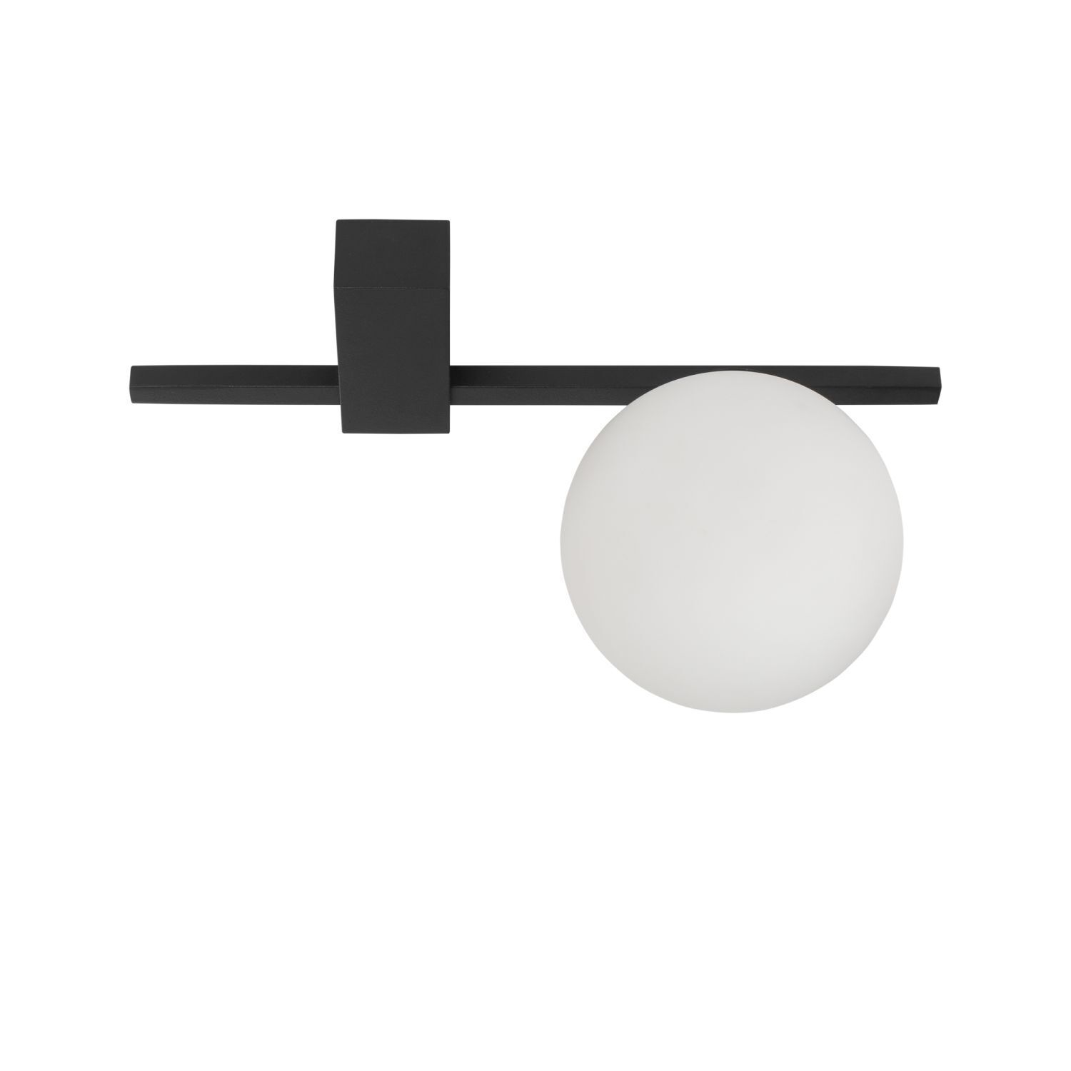 Deckenlampe G9 Schwarz Weiß Glas Aluminium Modern