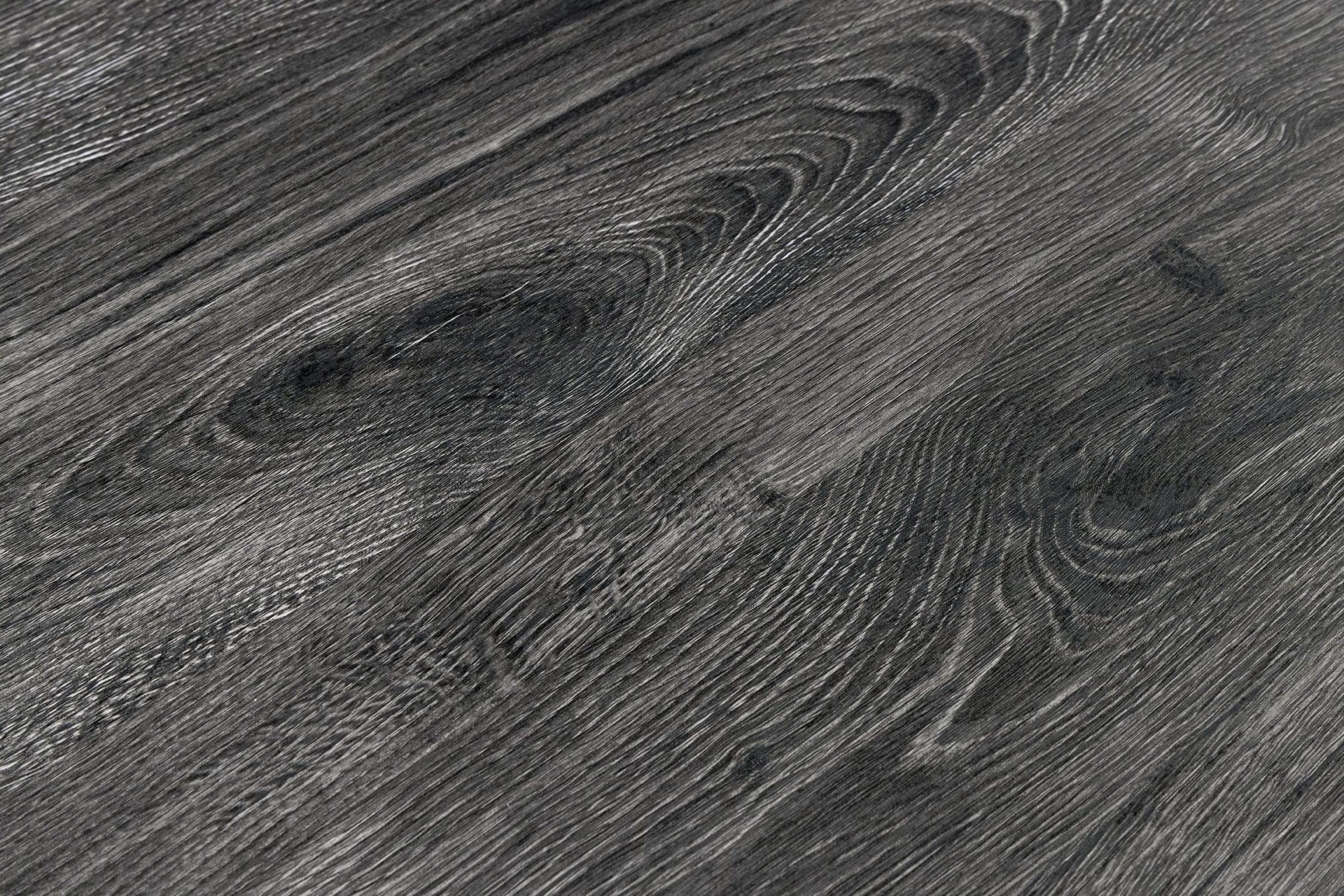 Esstisch in Grau Schwarz 180 x 90 cm Baumkante Holz, Fußboden, Bodenbeläge, Hartholz, Innenarchitektur