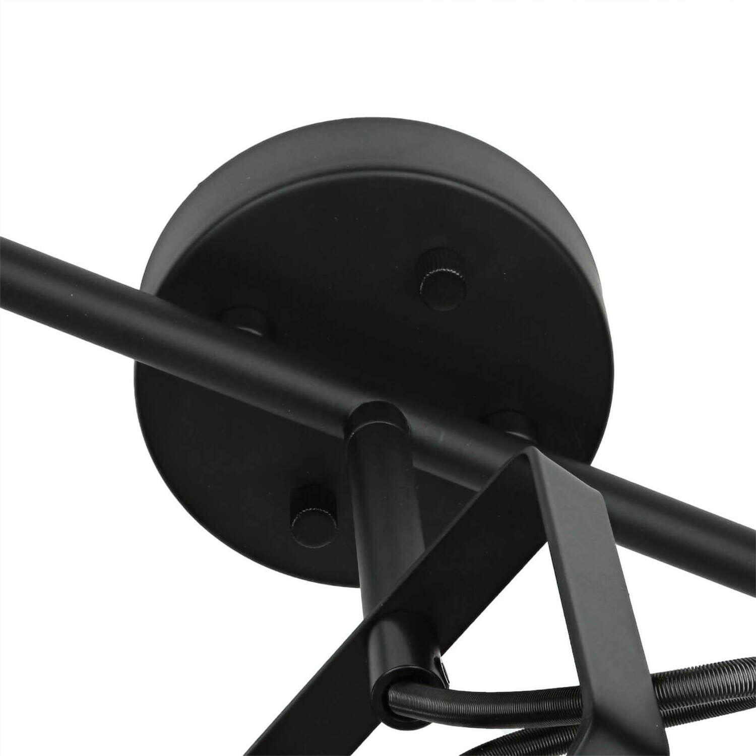 Deckenstrahler Schwarz Metall E14 Retro Wohnzimmer Elektrisches Gerät, Mikrofon, Mobiliar