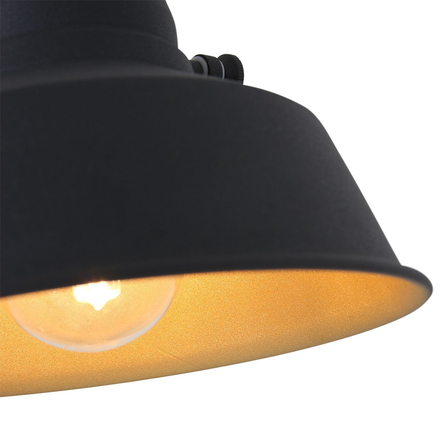 Wandstrahler mit Stecker Metall T:36 cm E27 beweglich