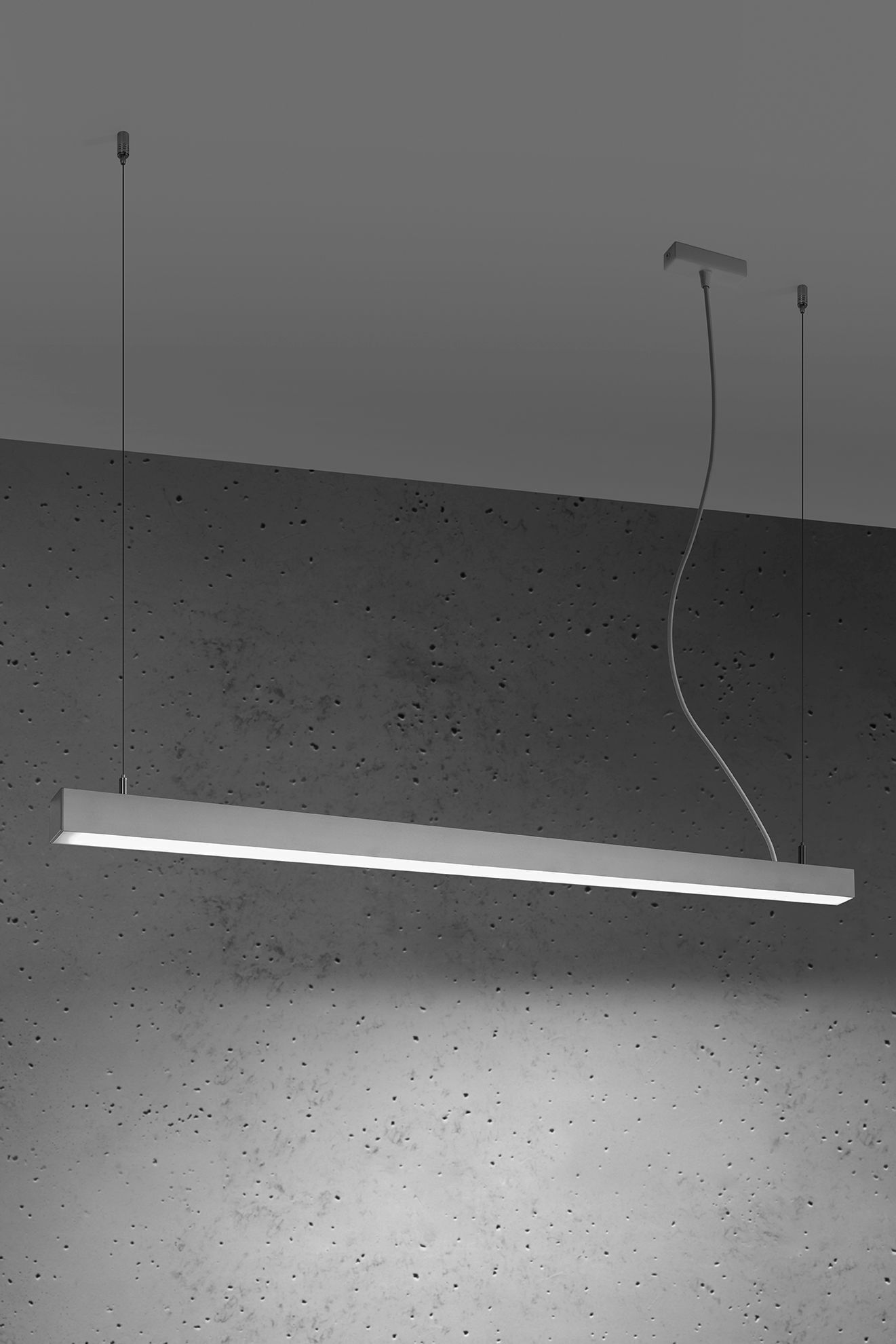 LED Hängelampe Metall 118 breit Weiß 4000 K 3640 lm hell