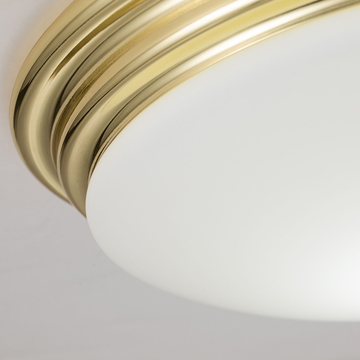 Deckenleuchte LED GX53 IP44 D: 35,6 cm rund Metall Glas