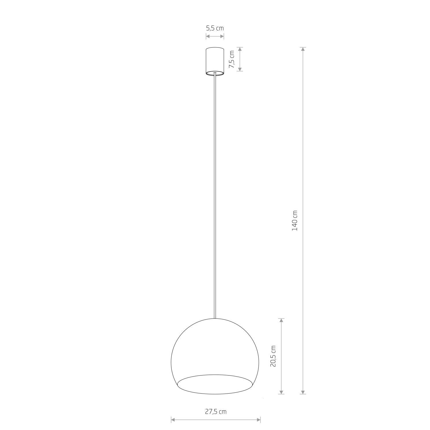 Pendelleuchte Gold matt GU10 Ø 27,5 cm Metall Retro Kugel Diagramm, Handlung