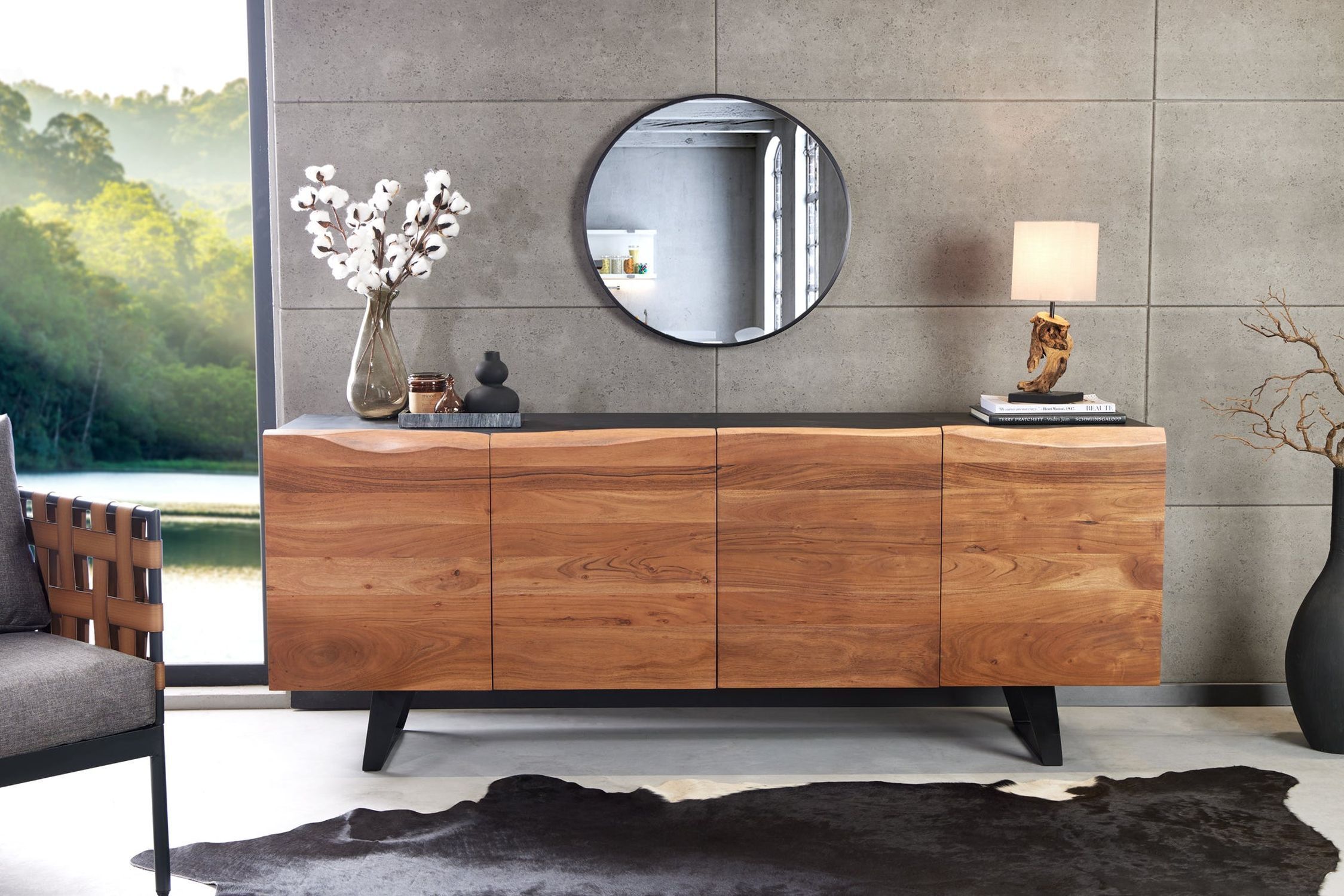 Moebel, Anrichte, Innenarchitektur, Lampe, Kabinett