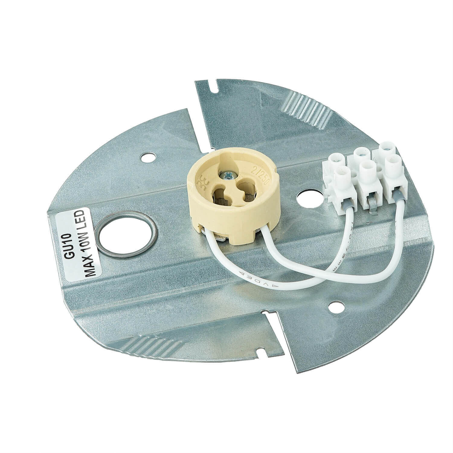 Weißer Deckenspot Metall akzentuiert Ø12,7cm GU10 Weißer Deckenspot Metall akzentuiert Ø12,7cm GU10