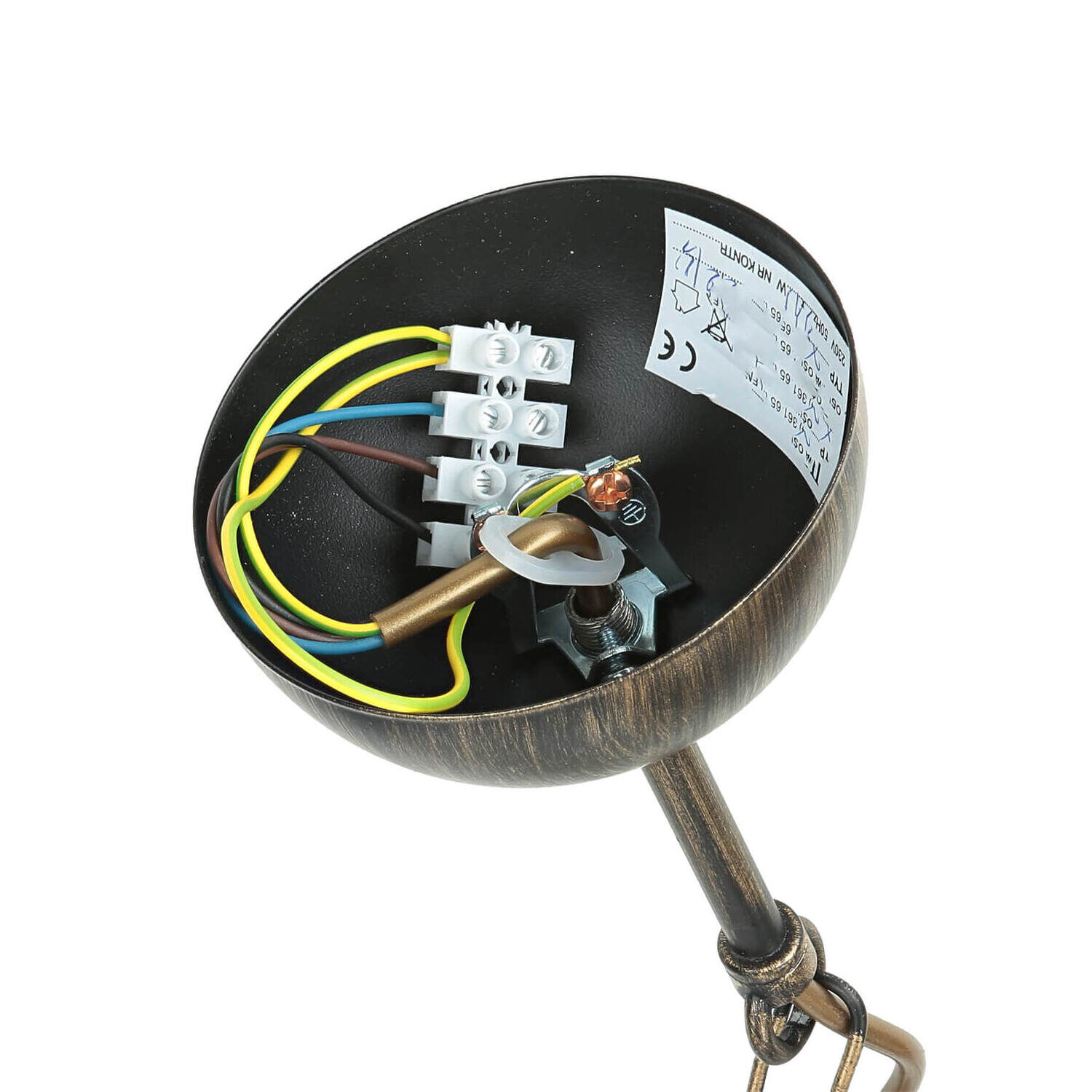 Pendelleuchte in Braun antik L:74cm Esstisch Lampe Pendelleuchte in Braun antik L:74cm Esstisch Lampe