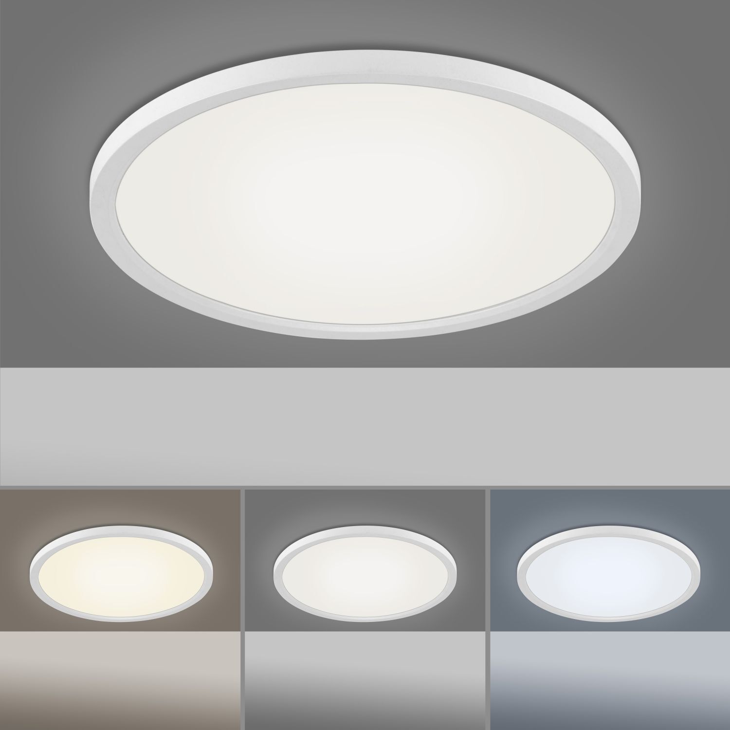 Runde LED Deckenlampe dimmbar Ø40 cm 20 W Fernbedienung