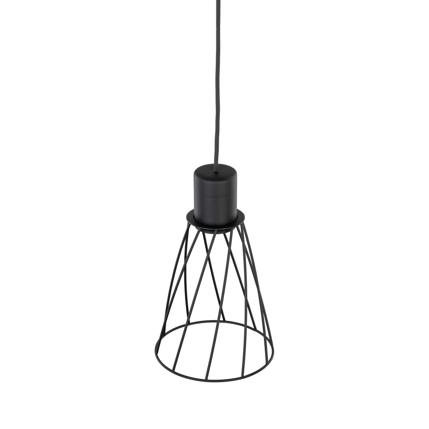 Hängeleuchte Metall Schwarz Ø 16 cm H: max. 170 cm GU10