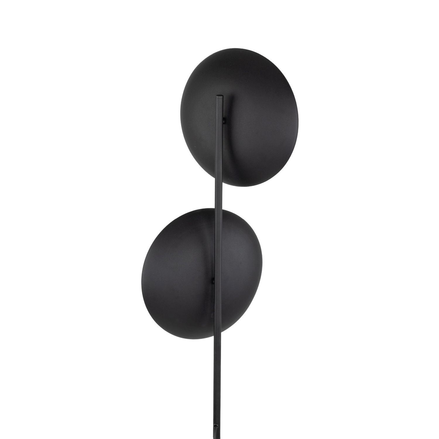 Wandlampe, Wandleuchte, schwarz, Metall, zwei Kugeln