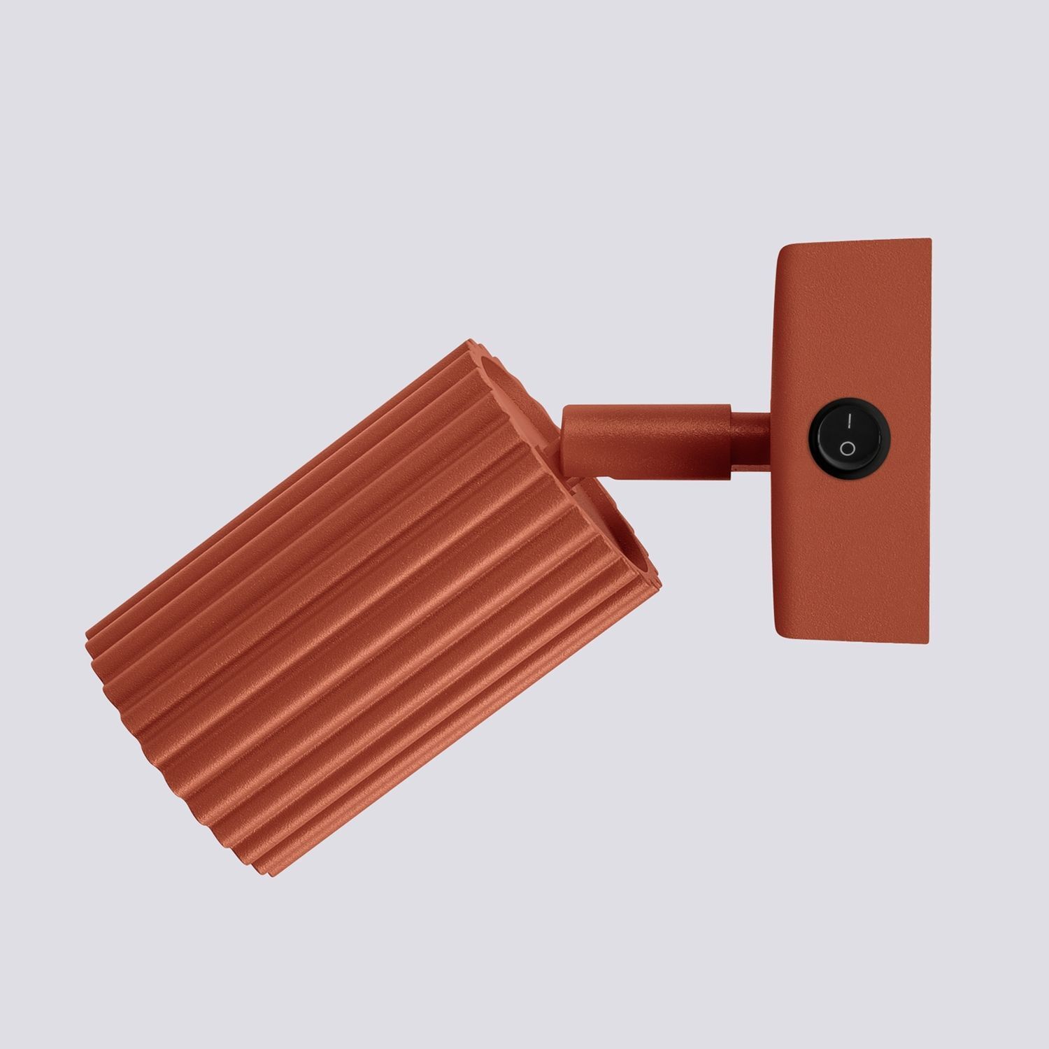 Wandlampe klein B: 8 cm Rot schwenkbar aus Aluminium GU10