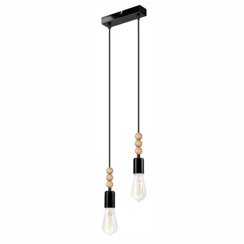 Pendelleuchte CHANIA Schwarz lang Esstisch Lampe