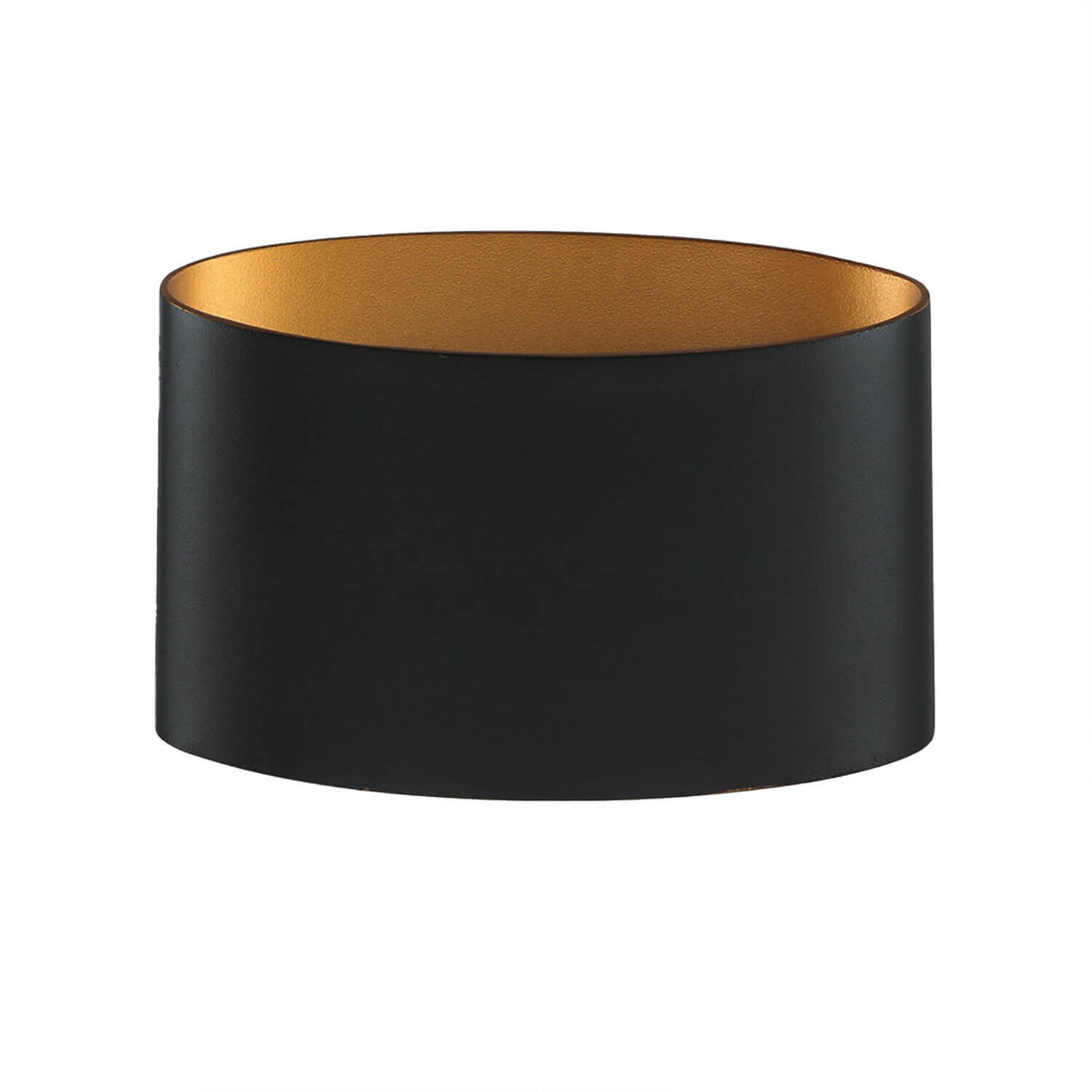 LED Außenwandlampe Up Down in Gold Schwarz IP54 5W Lampe, Zylinder, Lampenschirm