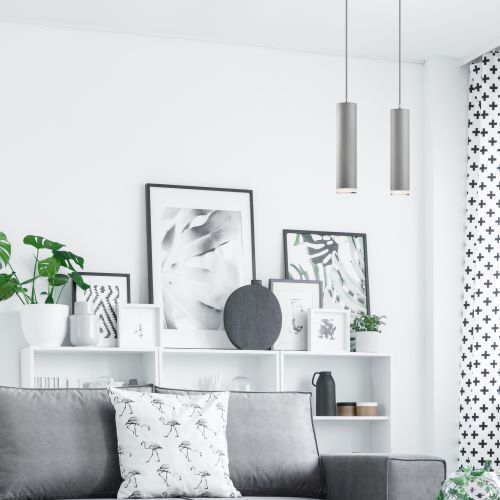 Hängeleuchte Esstisch Silber Aluminium Modern