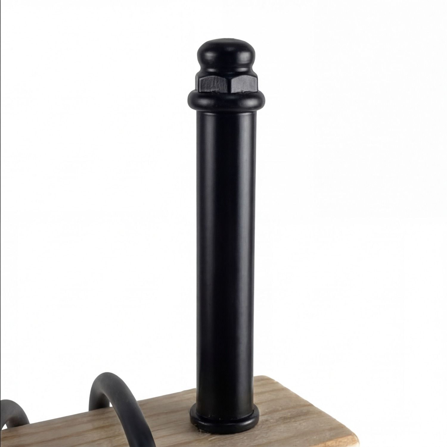 Injektor, Abstandshalter, bolzen, Metallstange, Holzunterlage