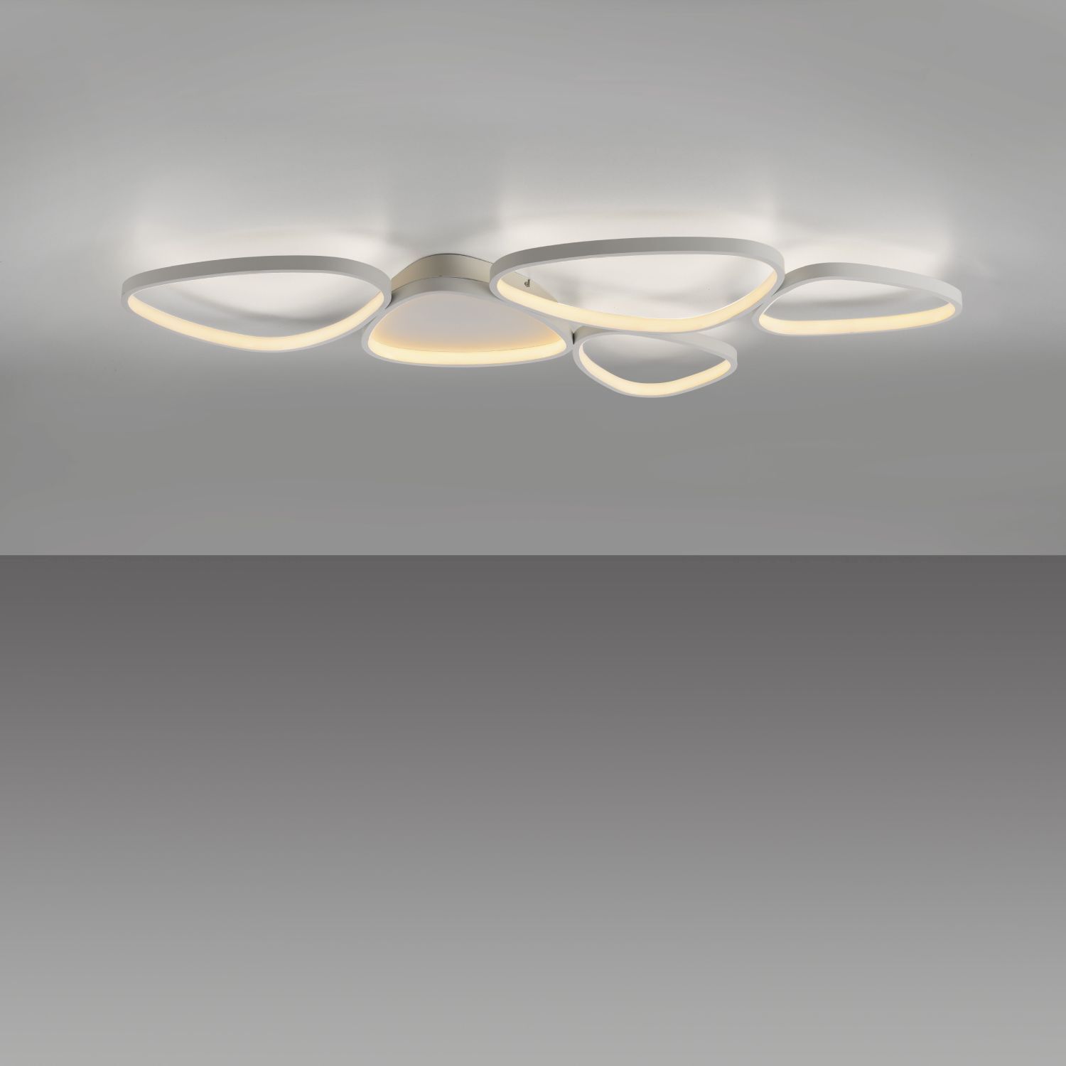 LED Deckenlampe Weiß Metall 3000 K 6100 lm L:116,5 cm