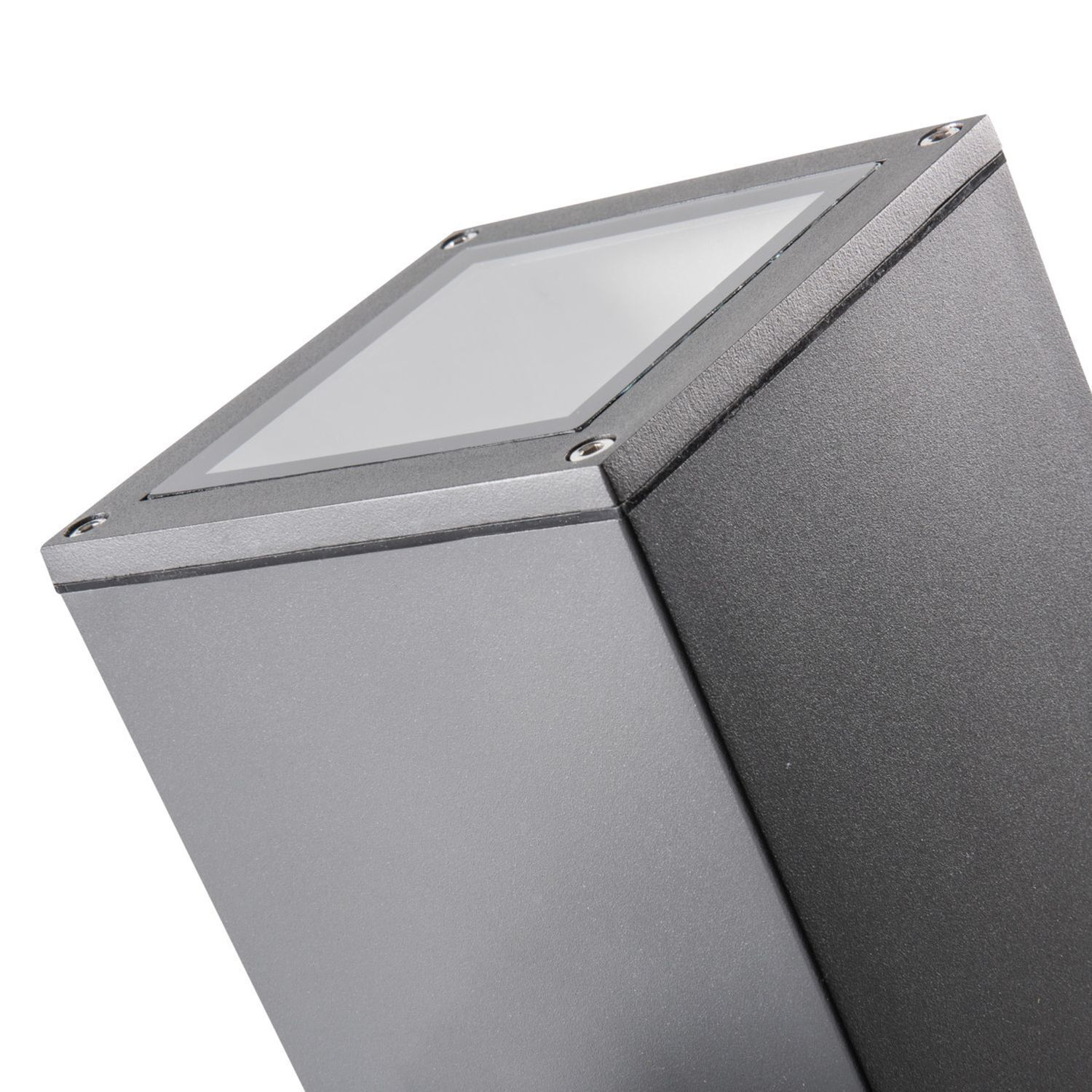 Außenlampe Wand Anthrazit E27 Aluminium Glas MAIRI