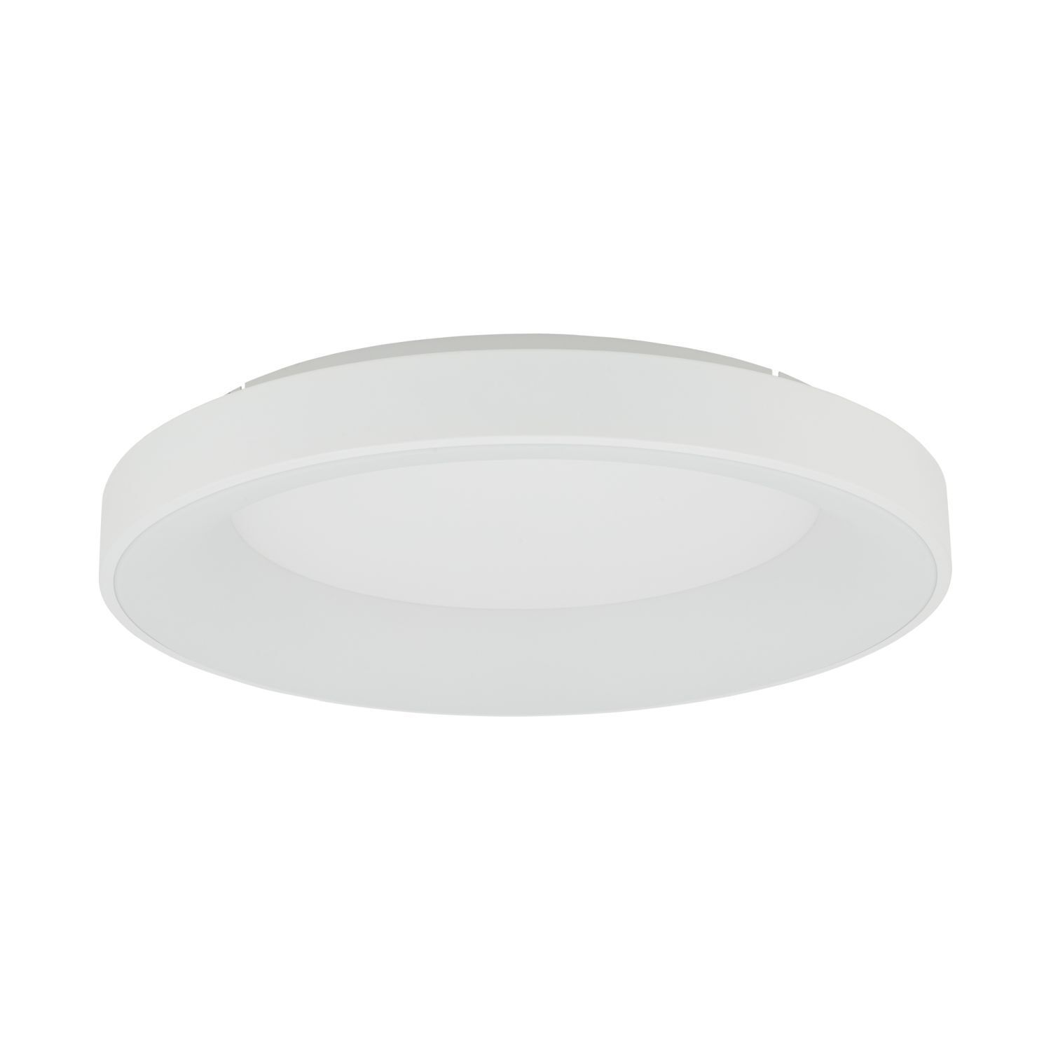 LED Deckenlampe Weiß Metall Ø60 cm rund 3000 K warmweiß