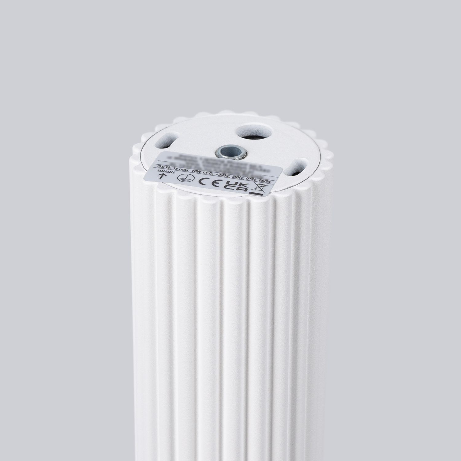 Deckenspot Weiß Ø 6,5 cm 60 cm hoch GU10 Aufputz Aluminium